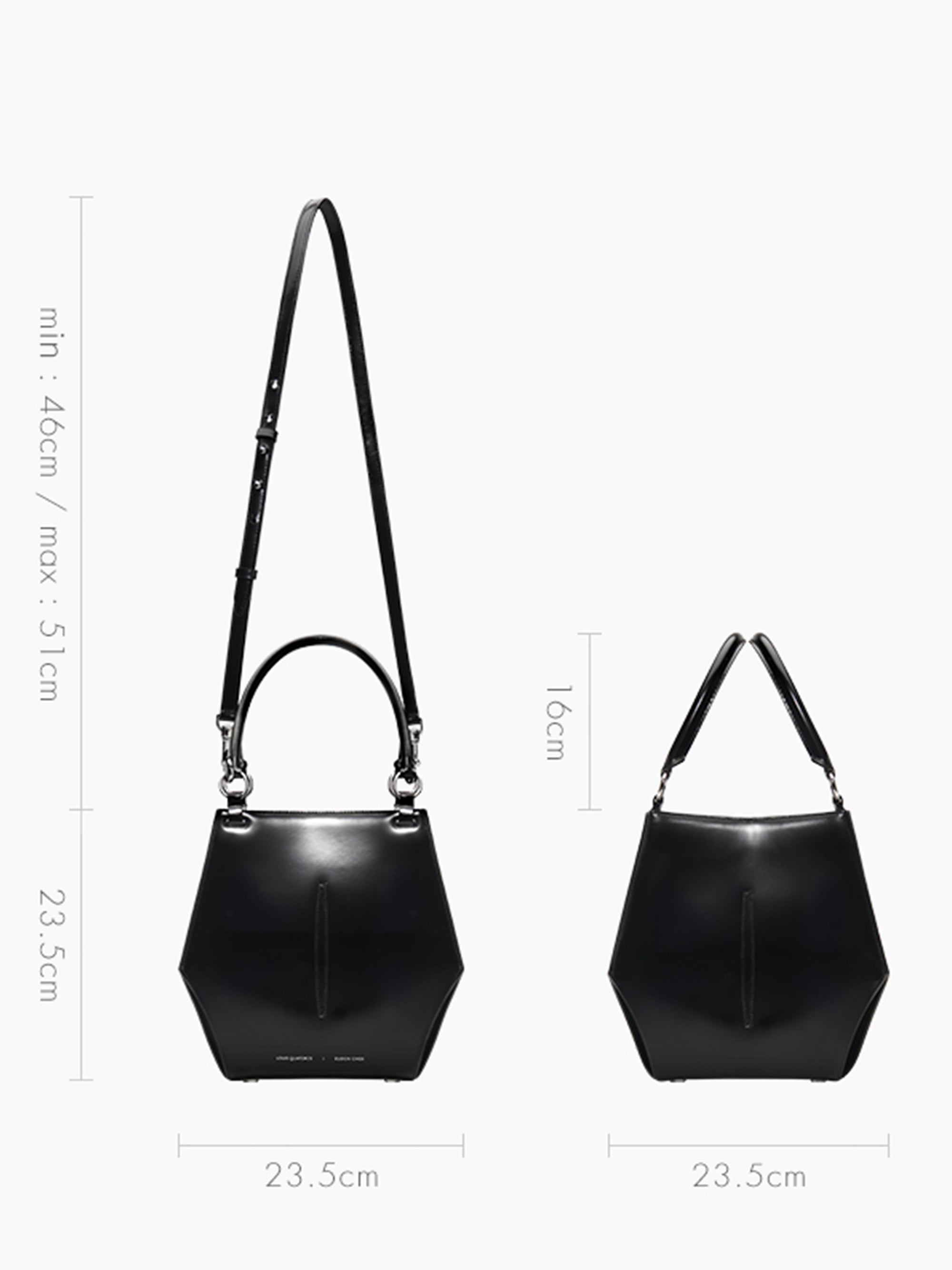 Athena Bag Black - LOUIS QUATORZE