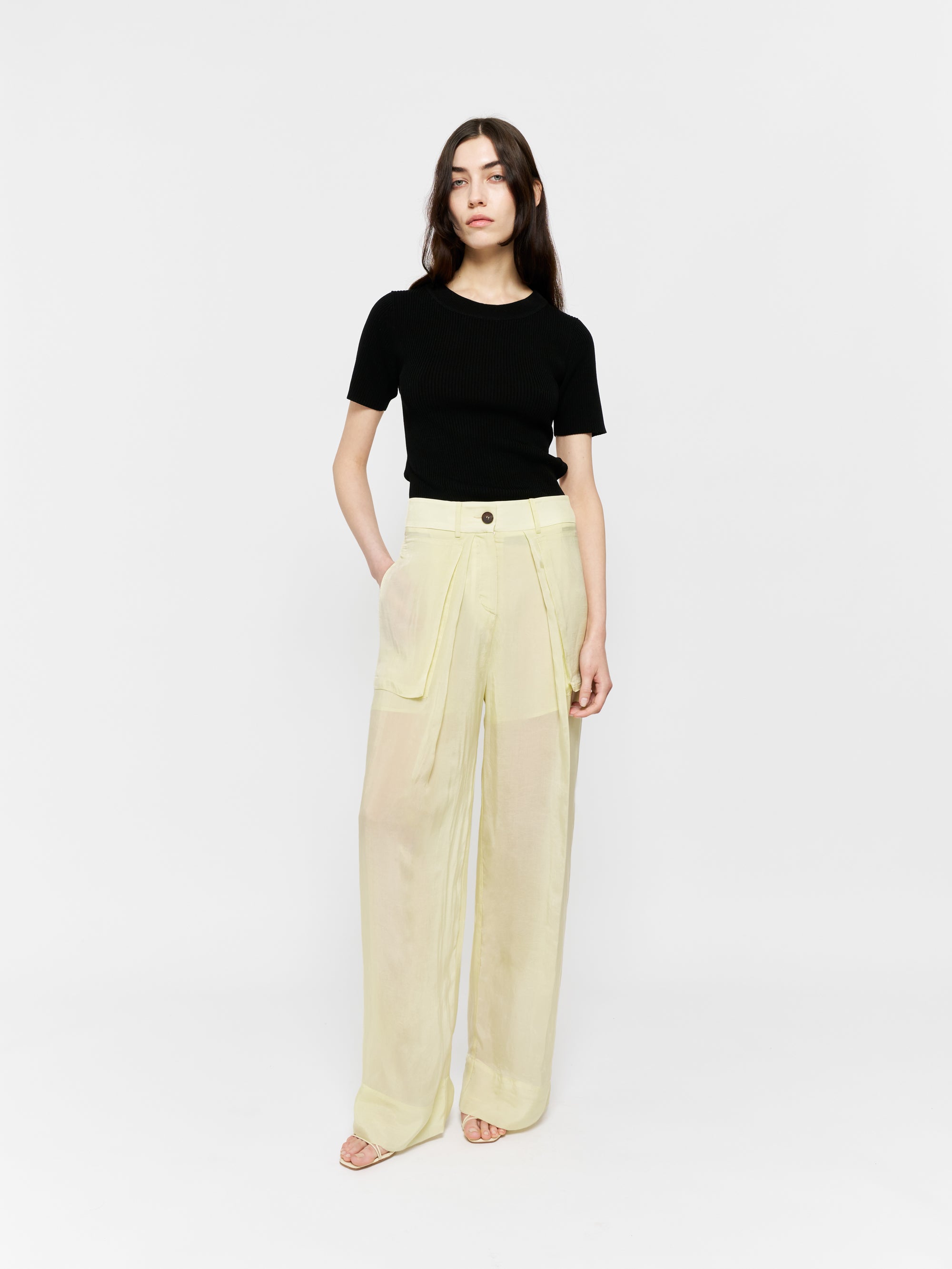 Carmela Trousers Pale Lime