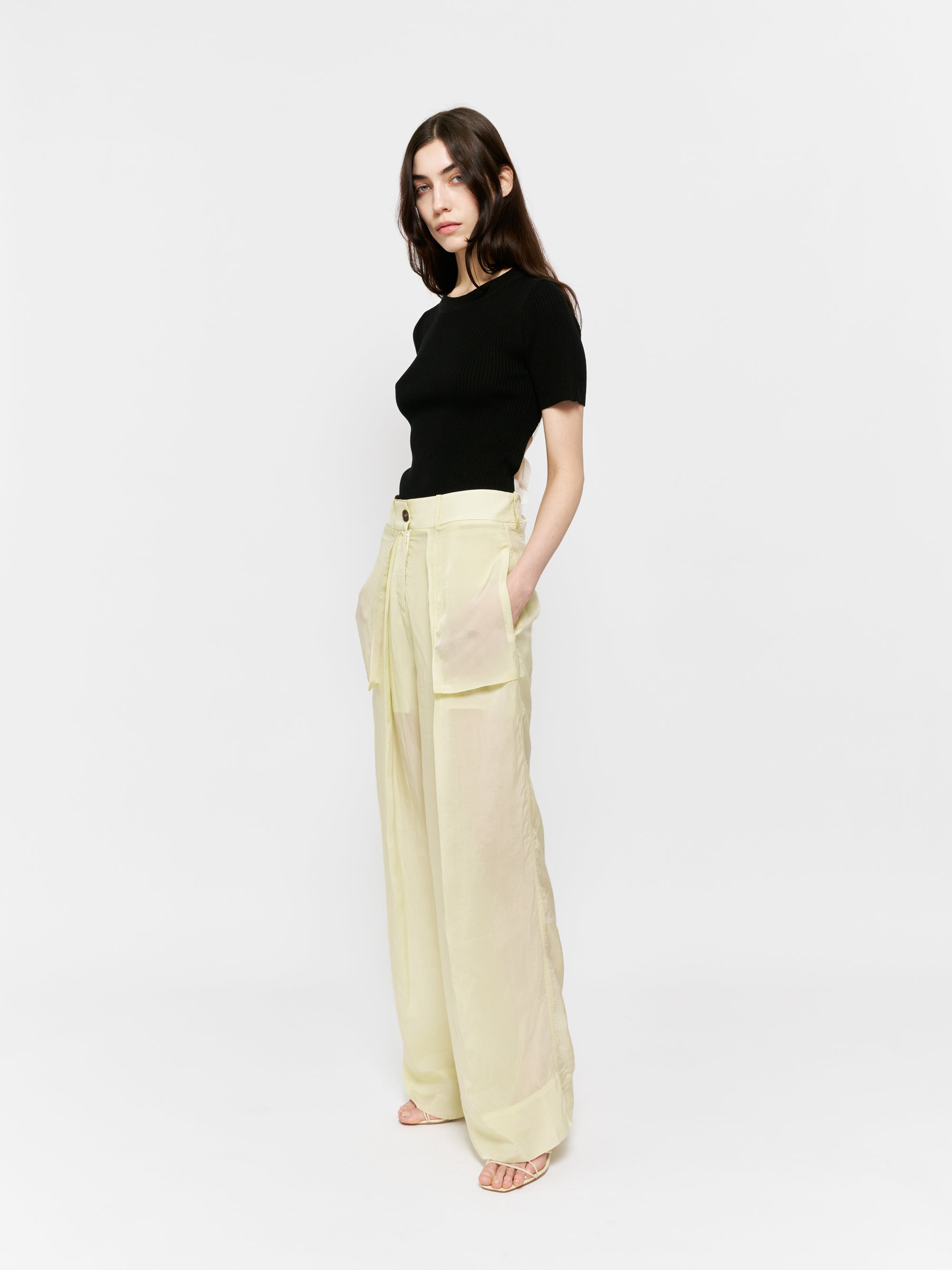 Carmela Trousers Pale Lime