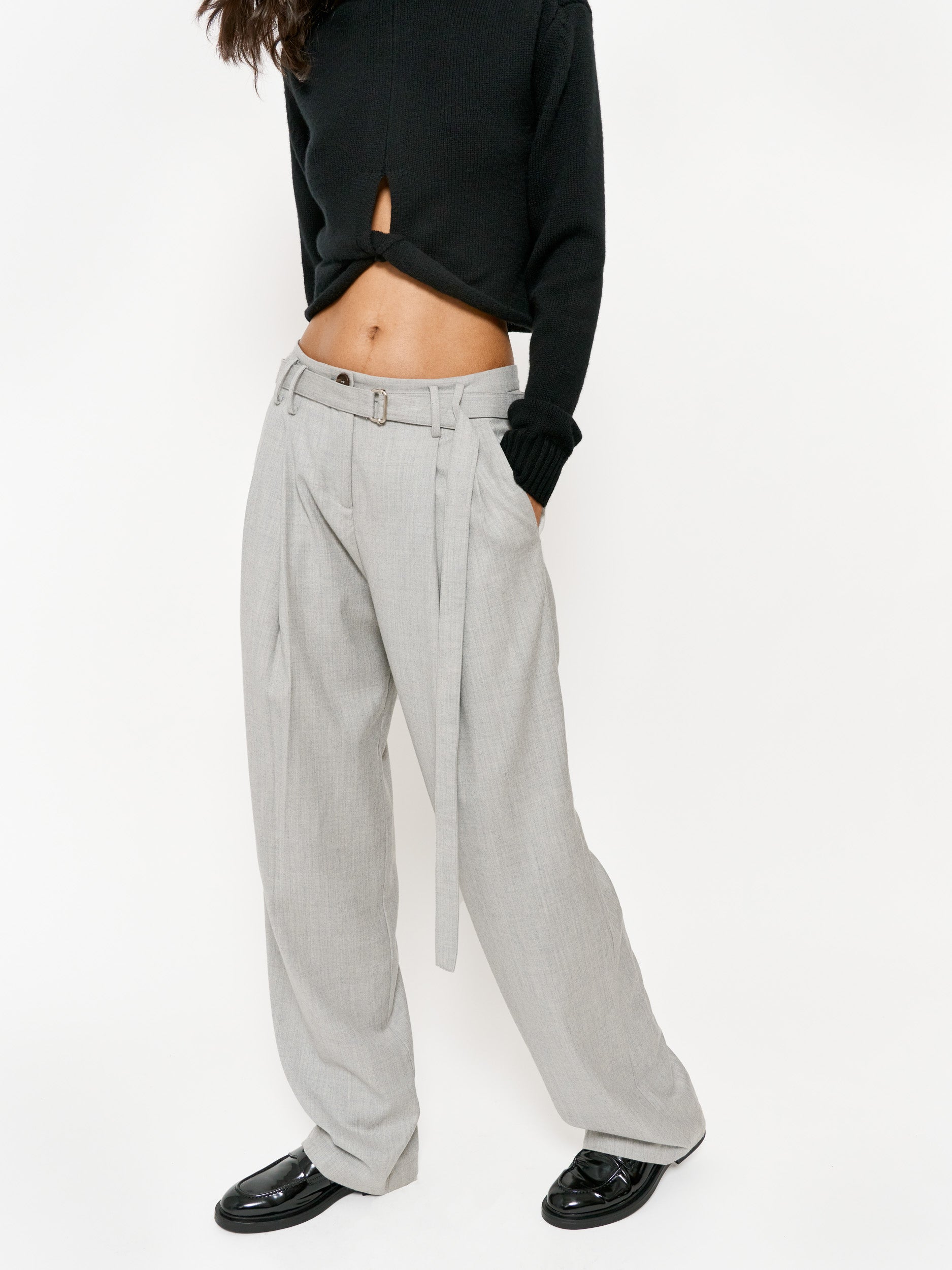 Didion Trousers Melange Grey