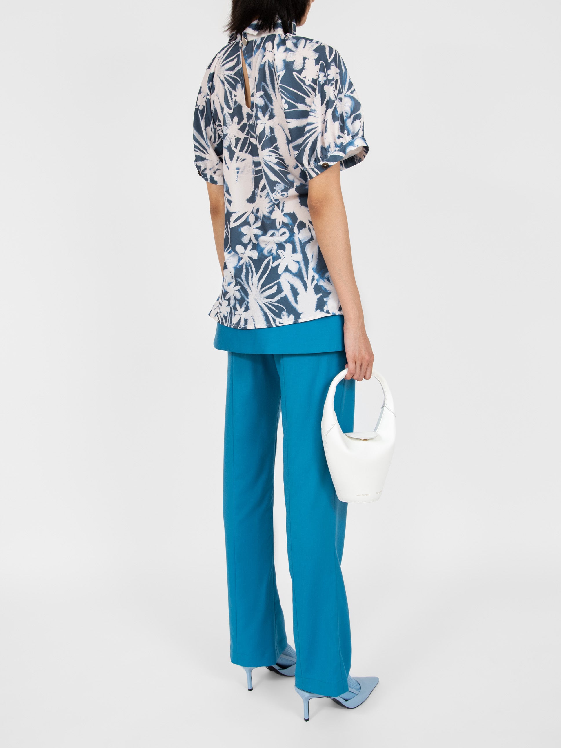 Dandelion Top Inky Floral Indigo