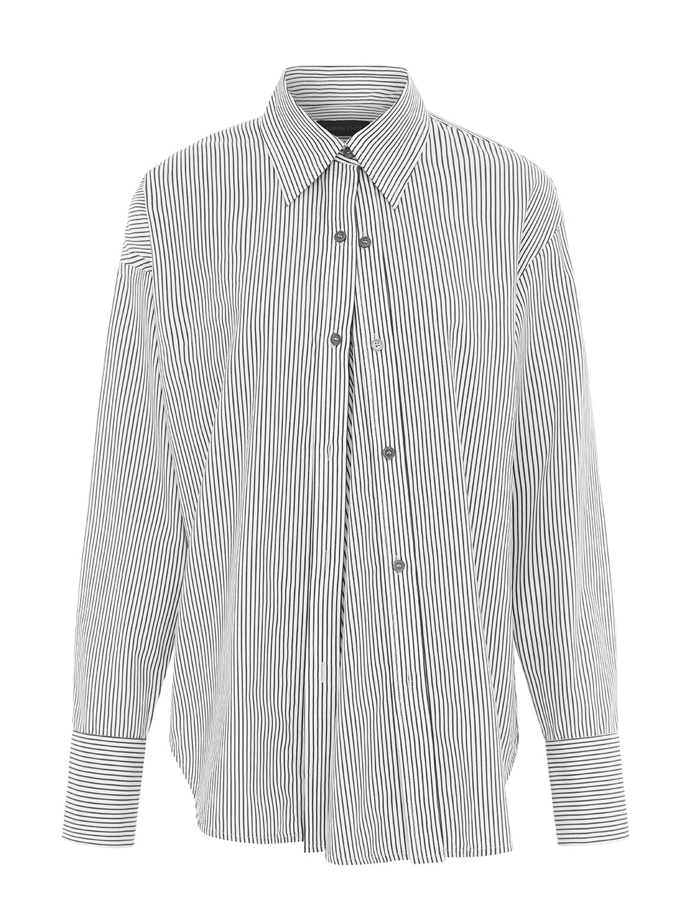 Elif Shirt White / Black Stripe