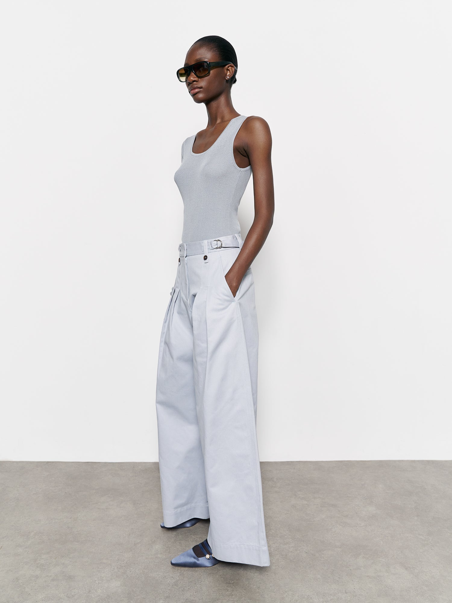 Leia Trousers Lilac Grey