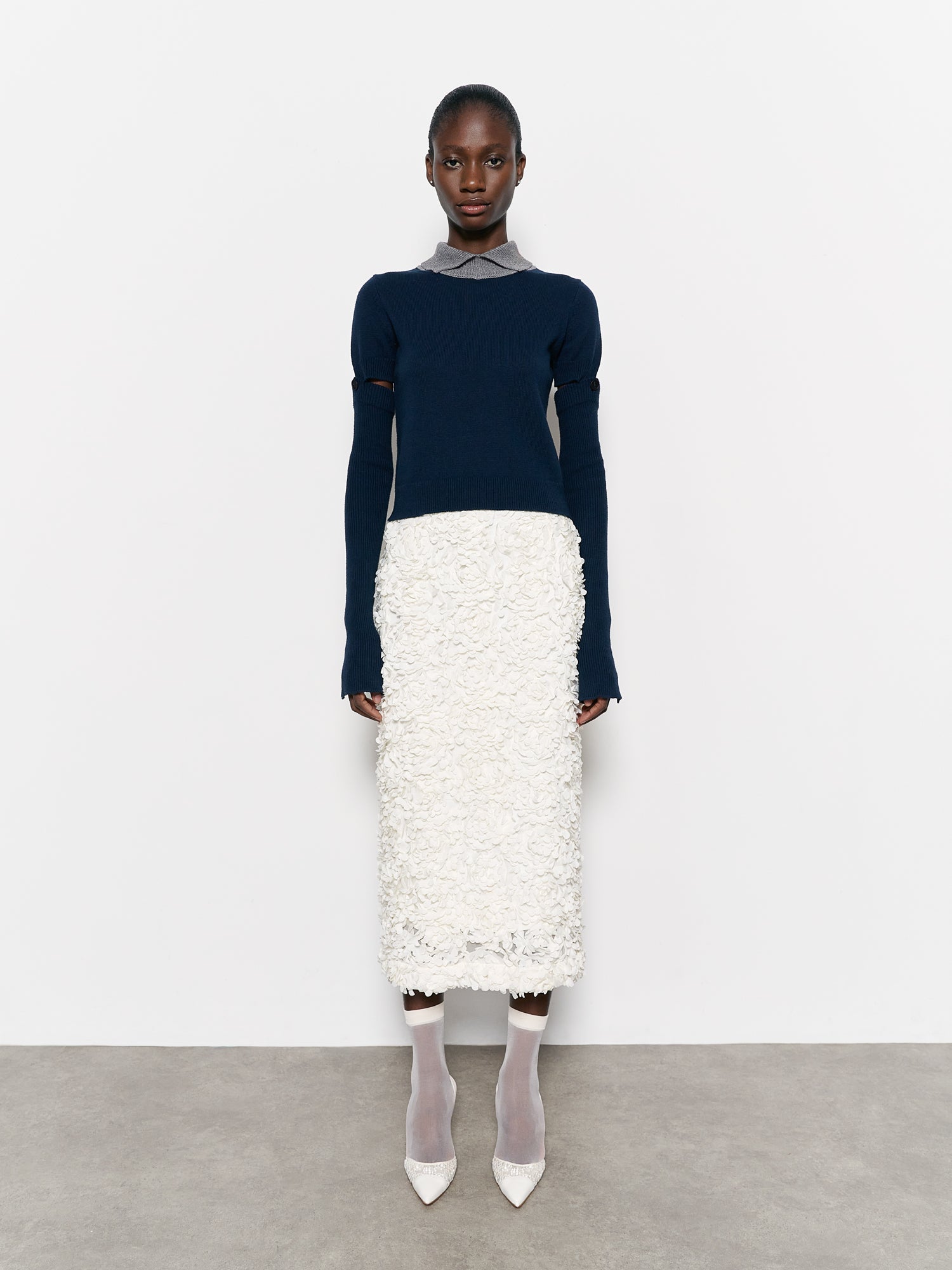 Cleo Polo Knit Navy