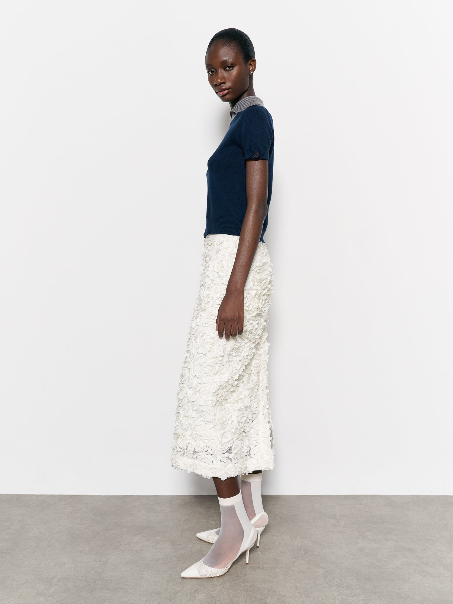 Cleo Polo Knit Navy