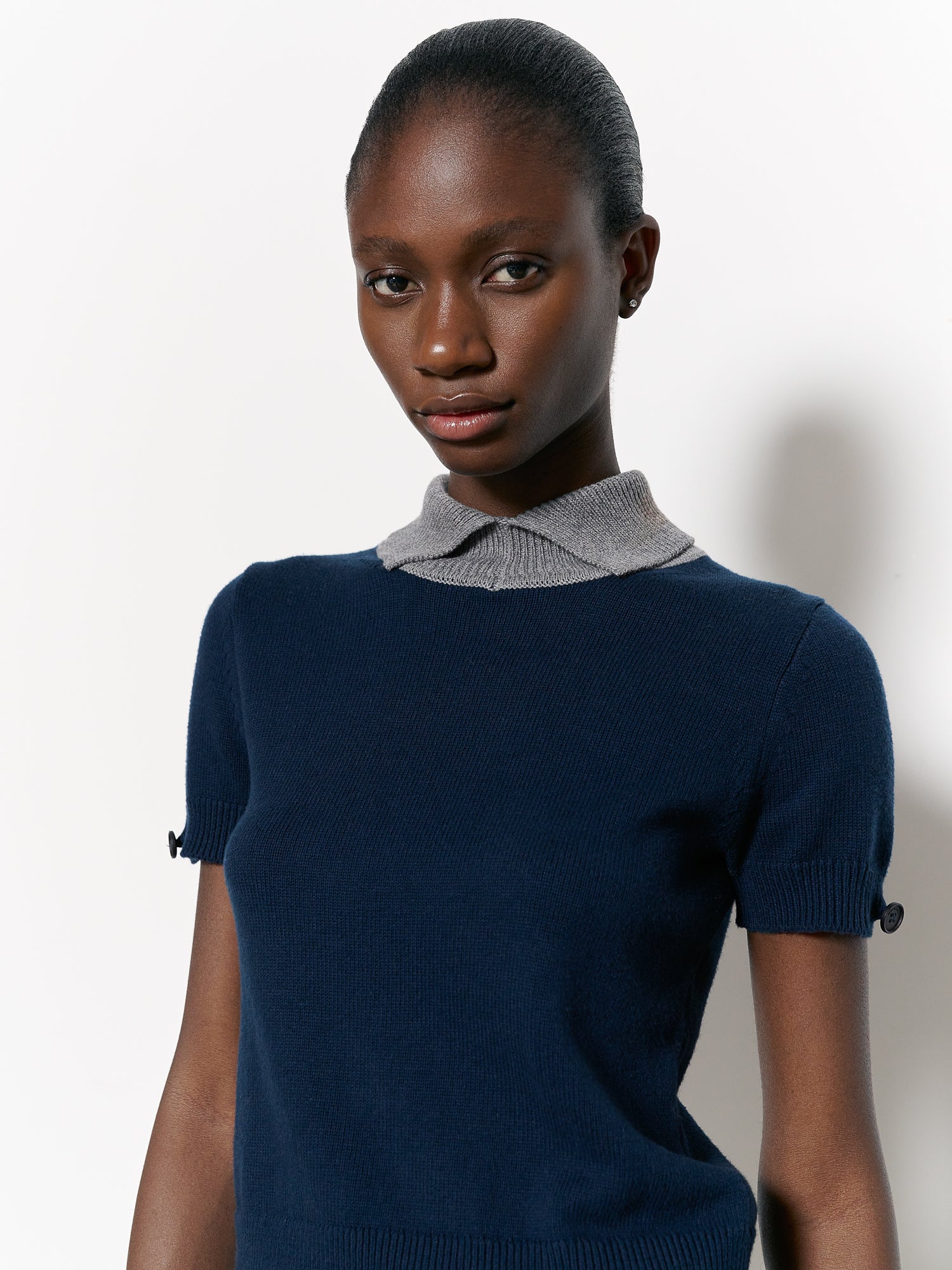 Cleo Polo Knit Navy