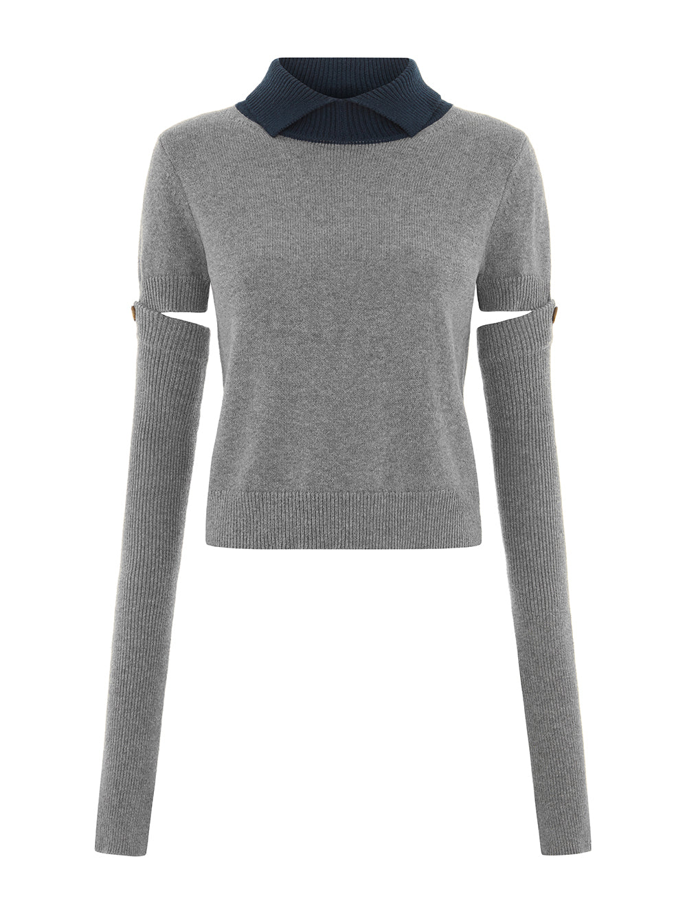Cleo Polo Knit Grey