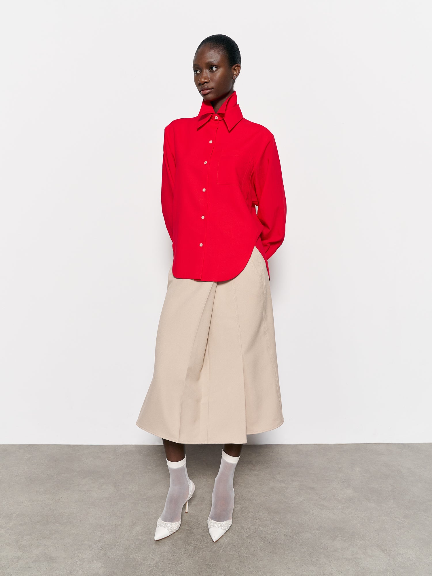 Elena Shirt Red