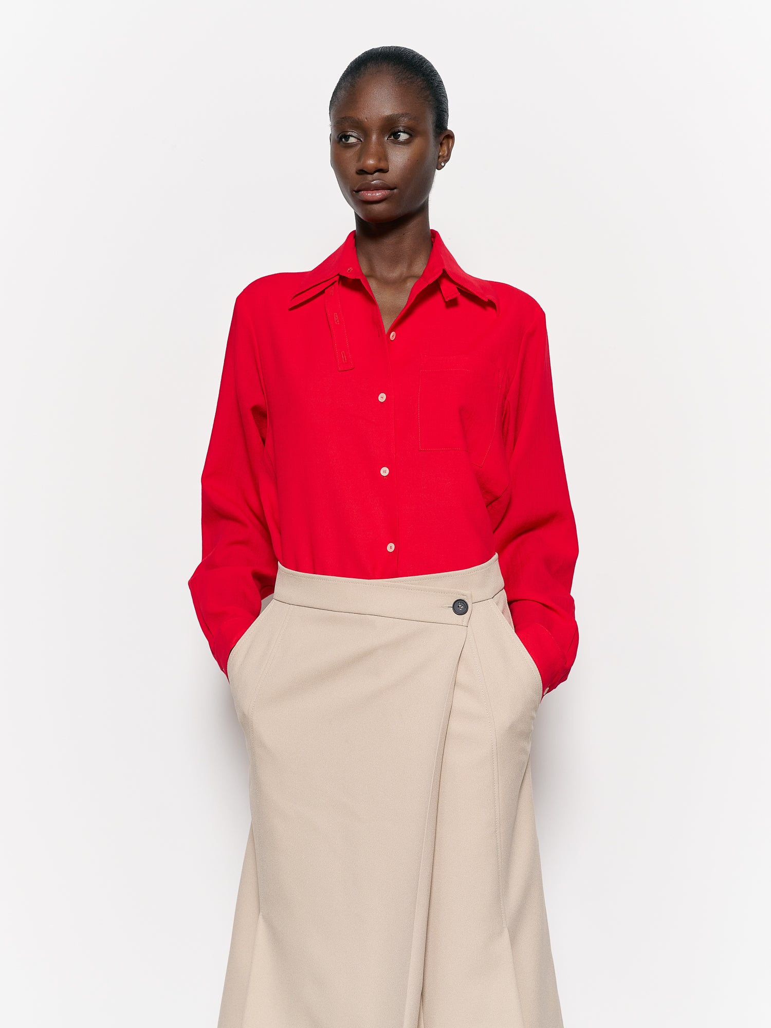 Elena Shirt Red