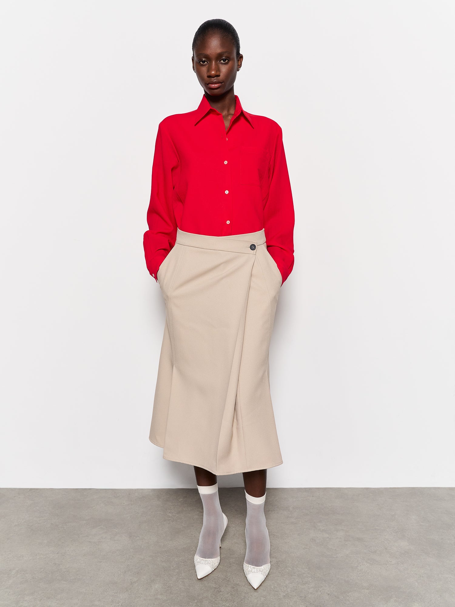 Elena Shirt Red