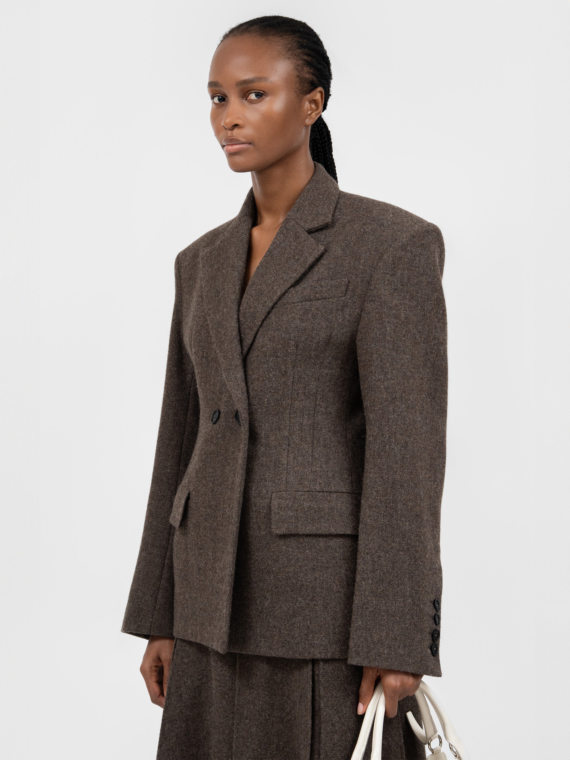 Lydia Jacket Melange Brown