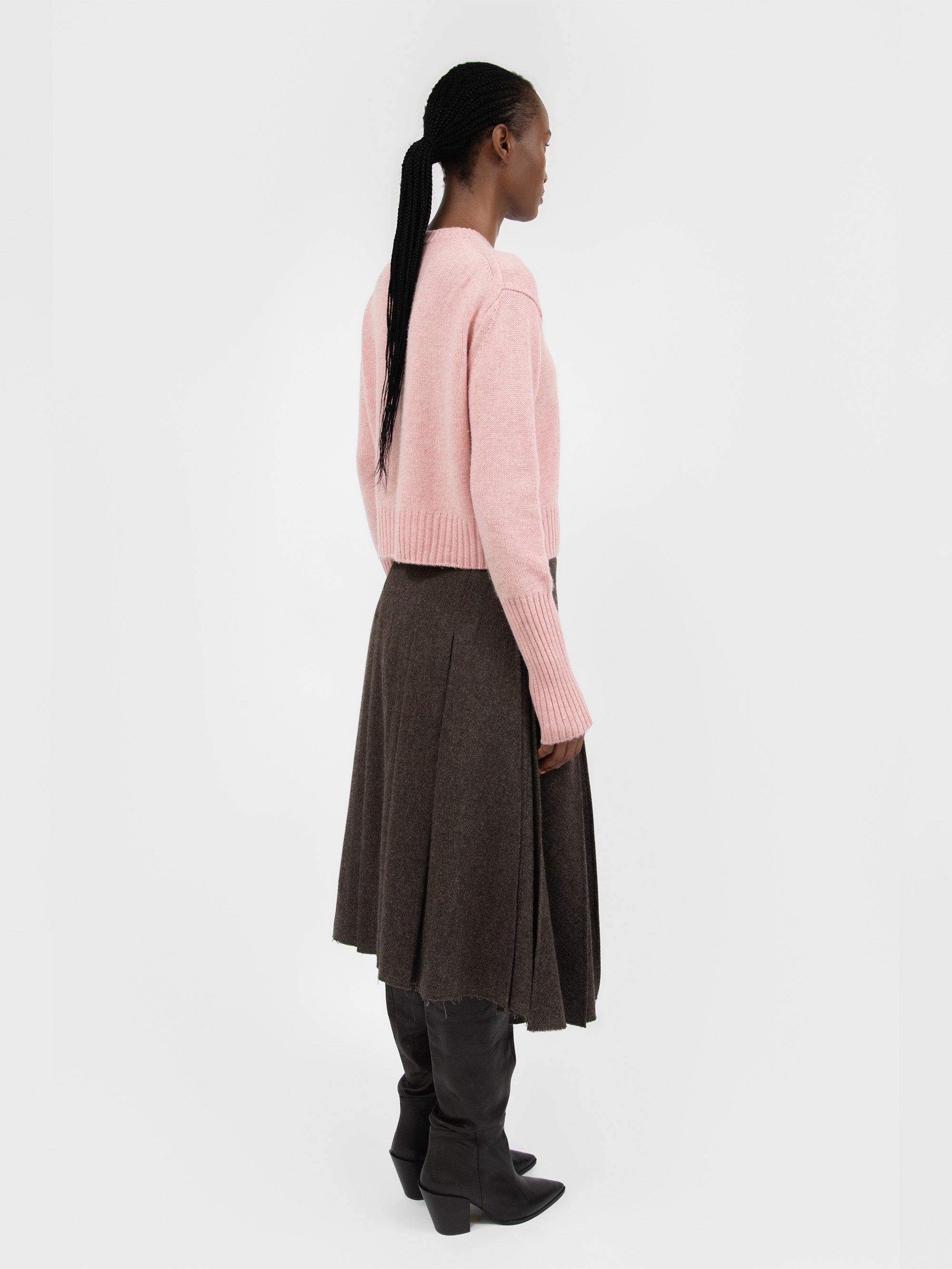 Goodall Cashmere Knit Top Peach Pink