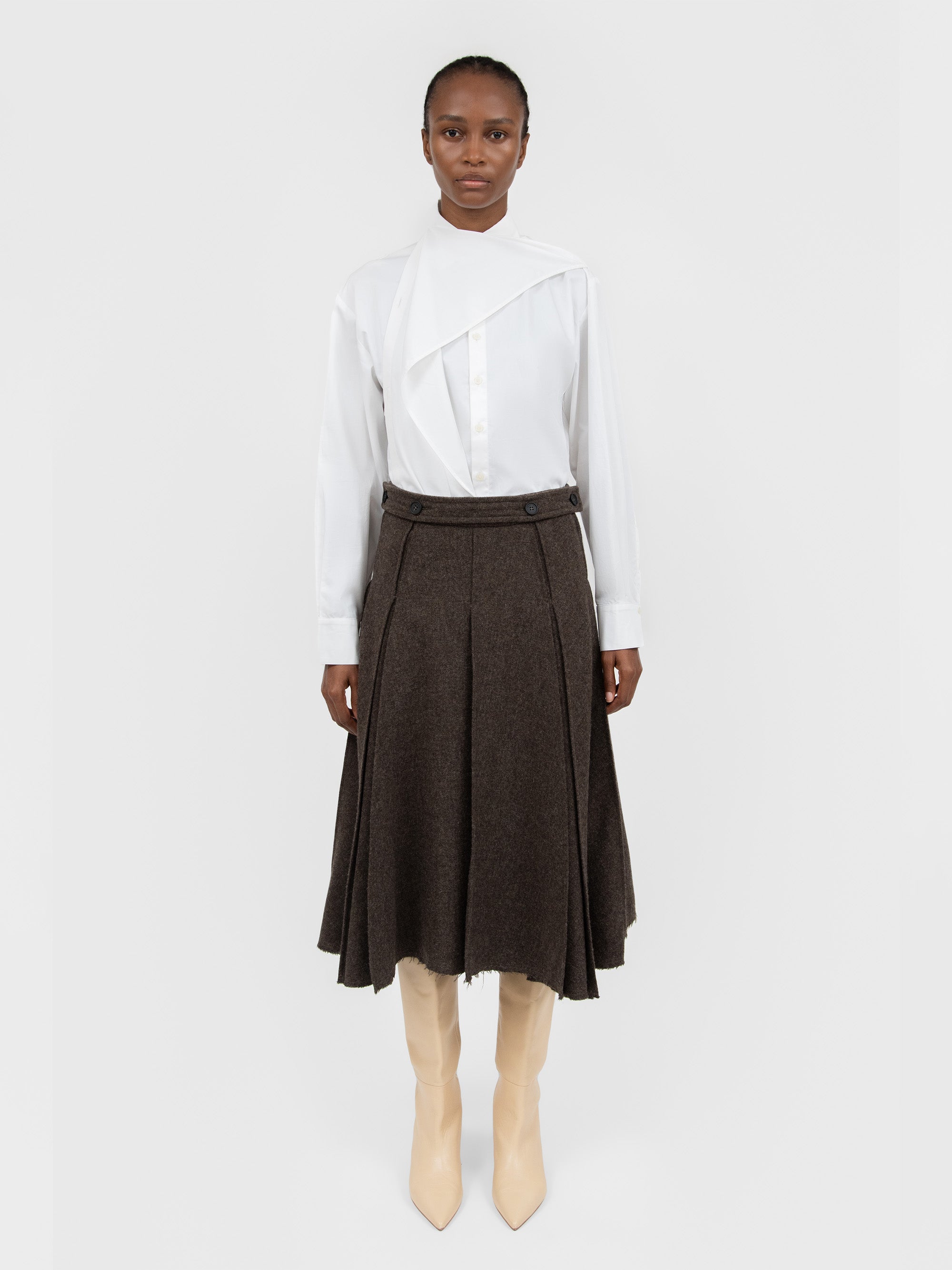 Jasper Skirt Melange Brown