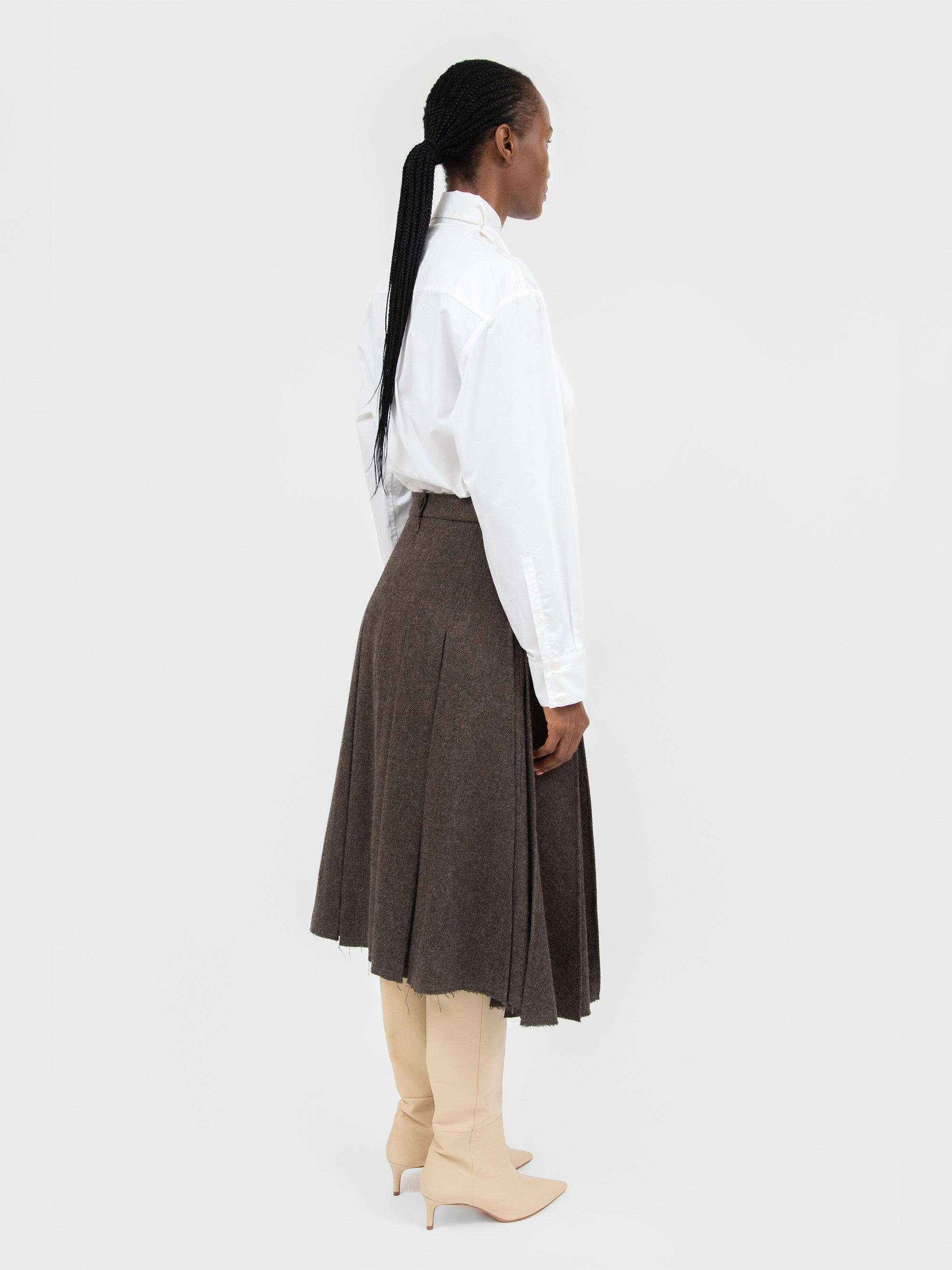 Jasper Skirt Melange Brown