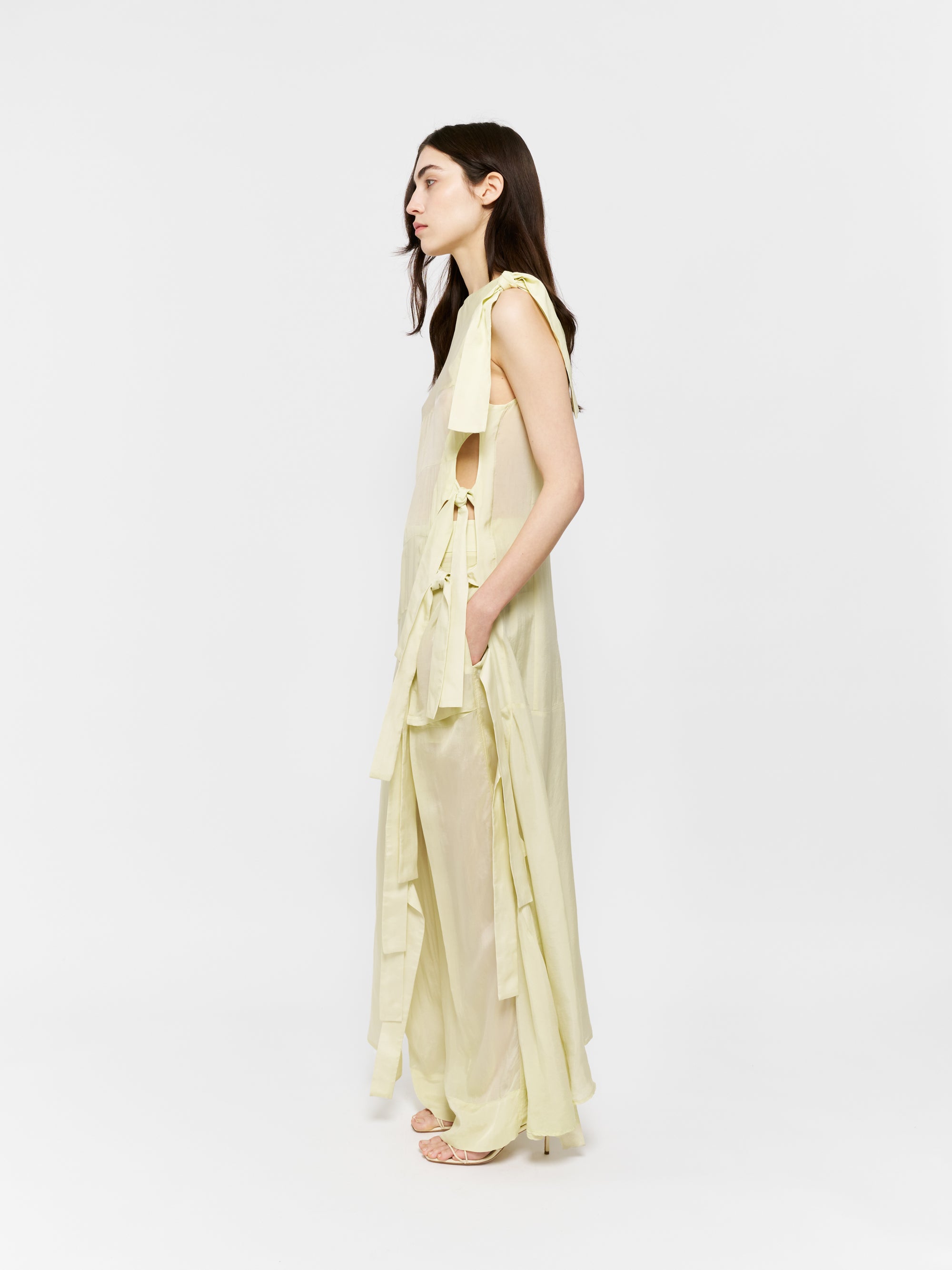 Gemma Dress Pale Lime