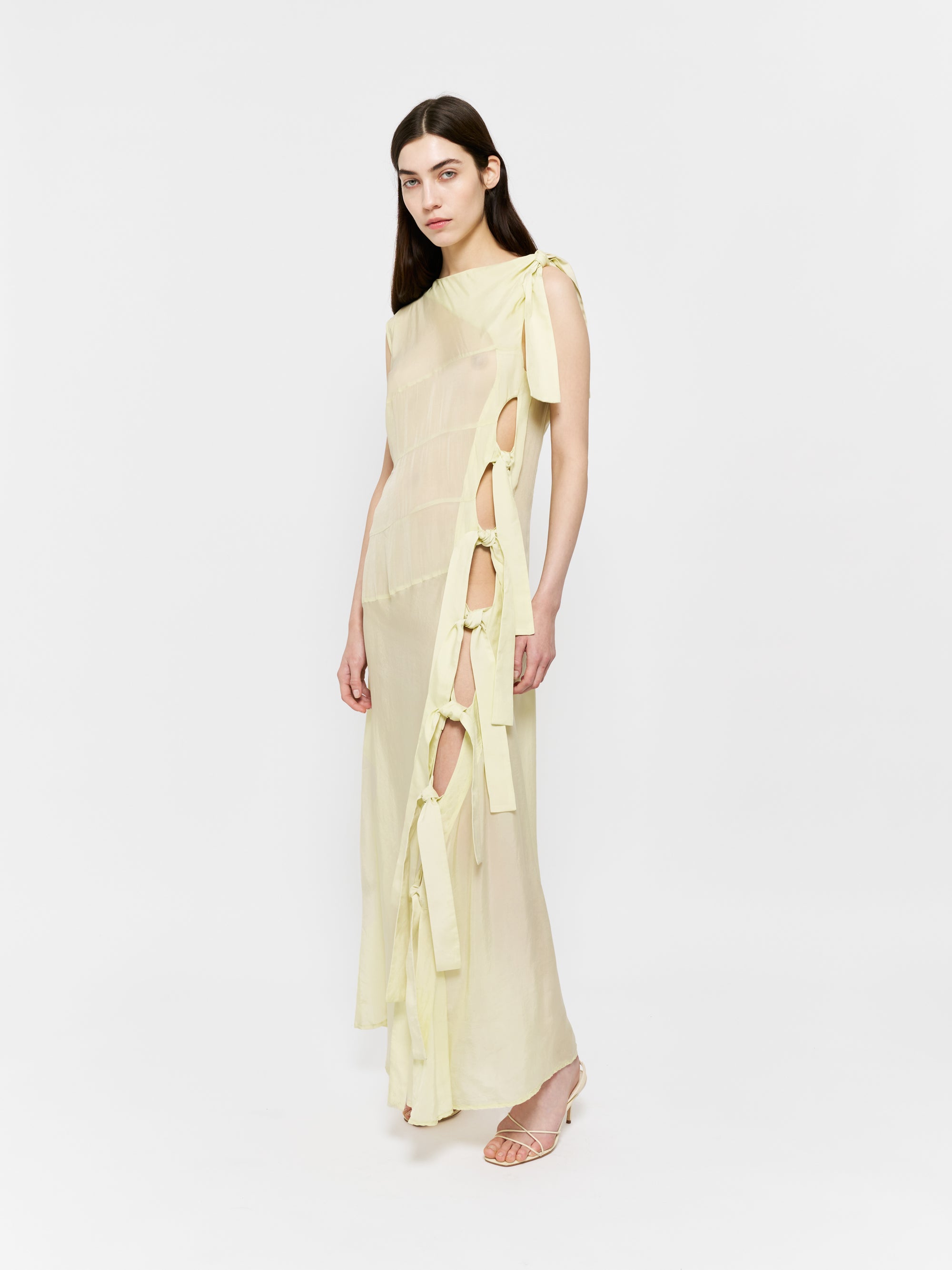 Gemma Dress Pale Lime