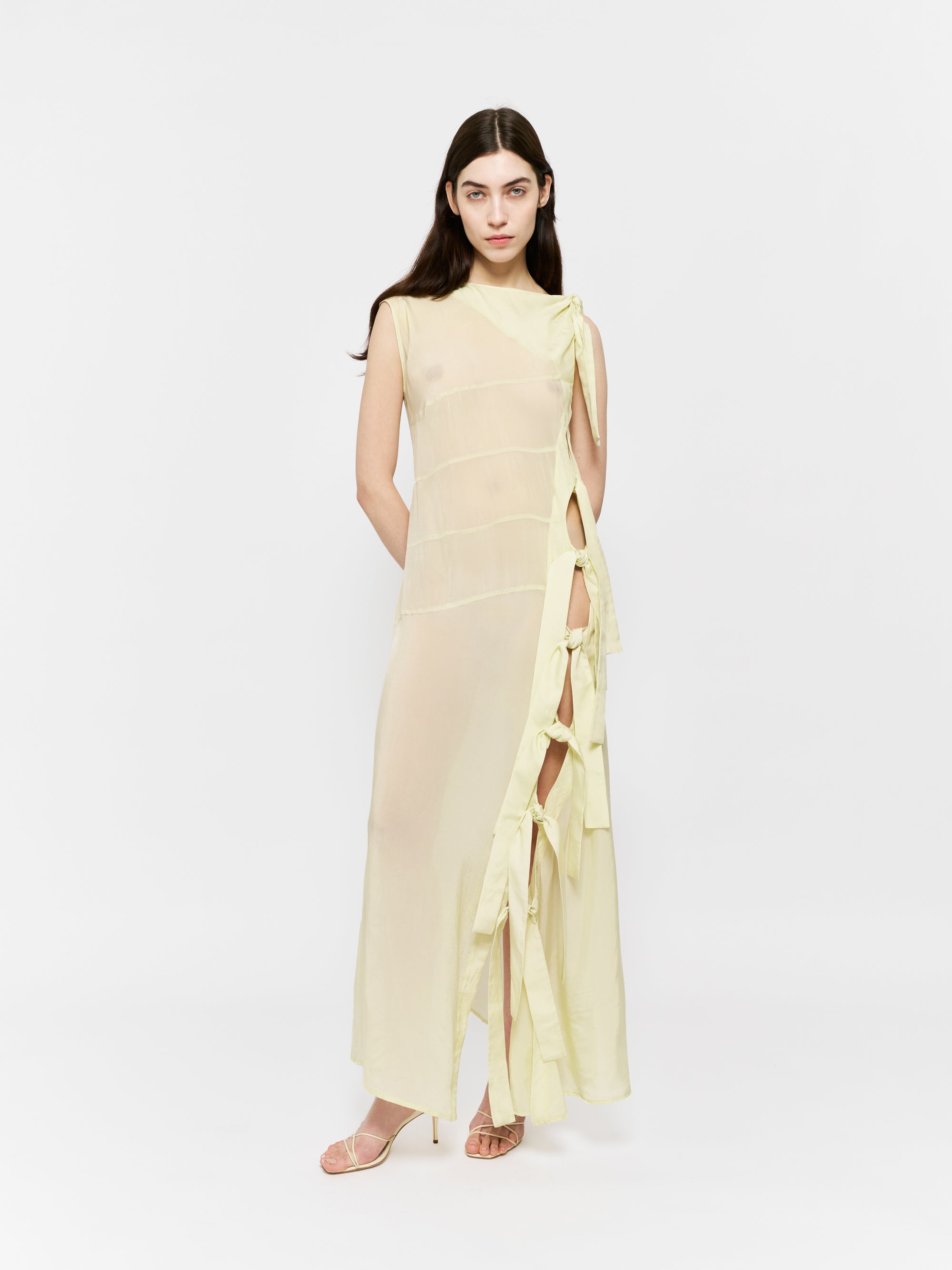 Gemma Dress Pale Lime