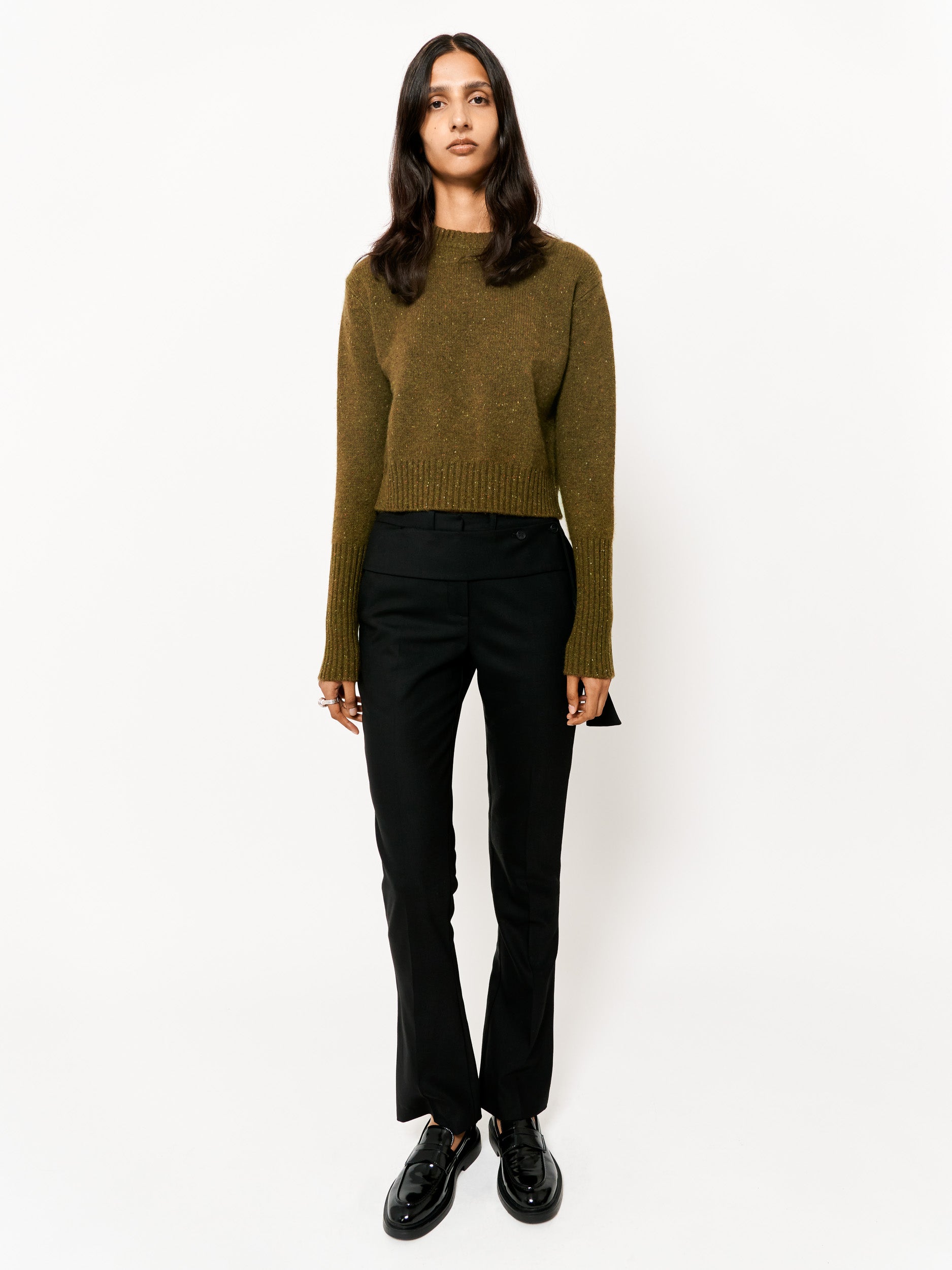 Goodall Cashmere Knit Top Lichen