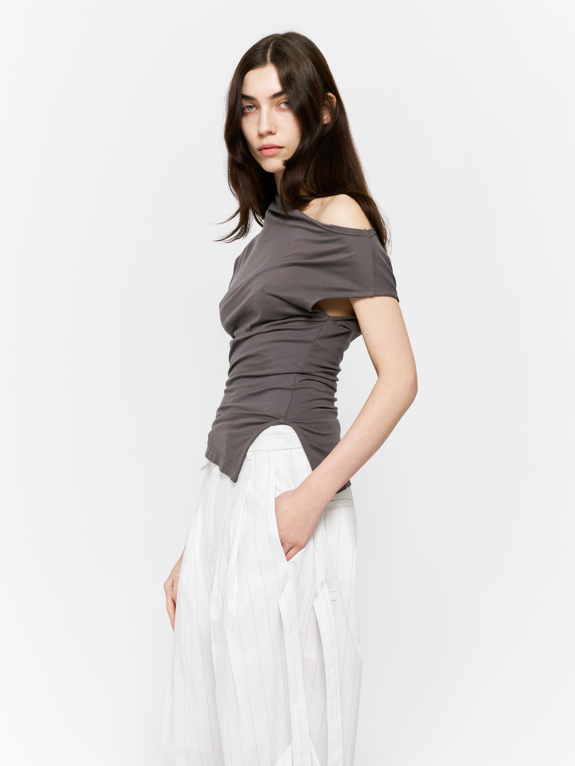 Iris Top Dark Grey