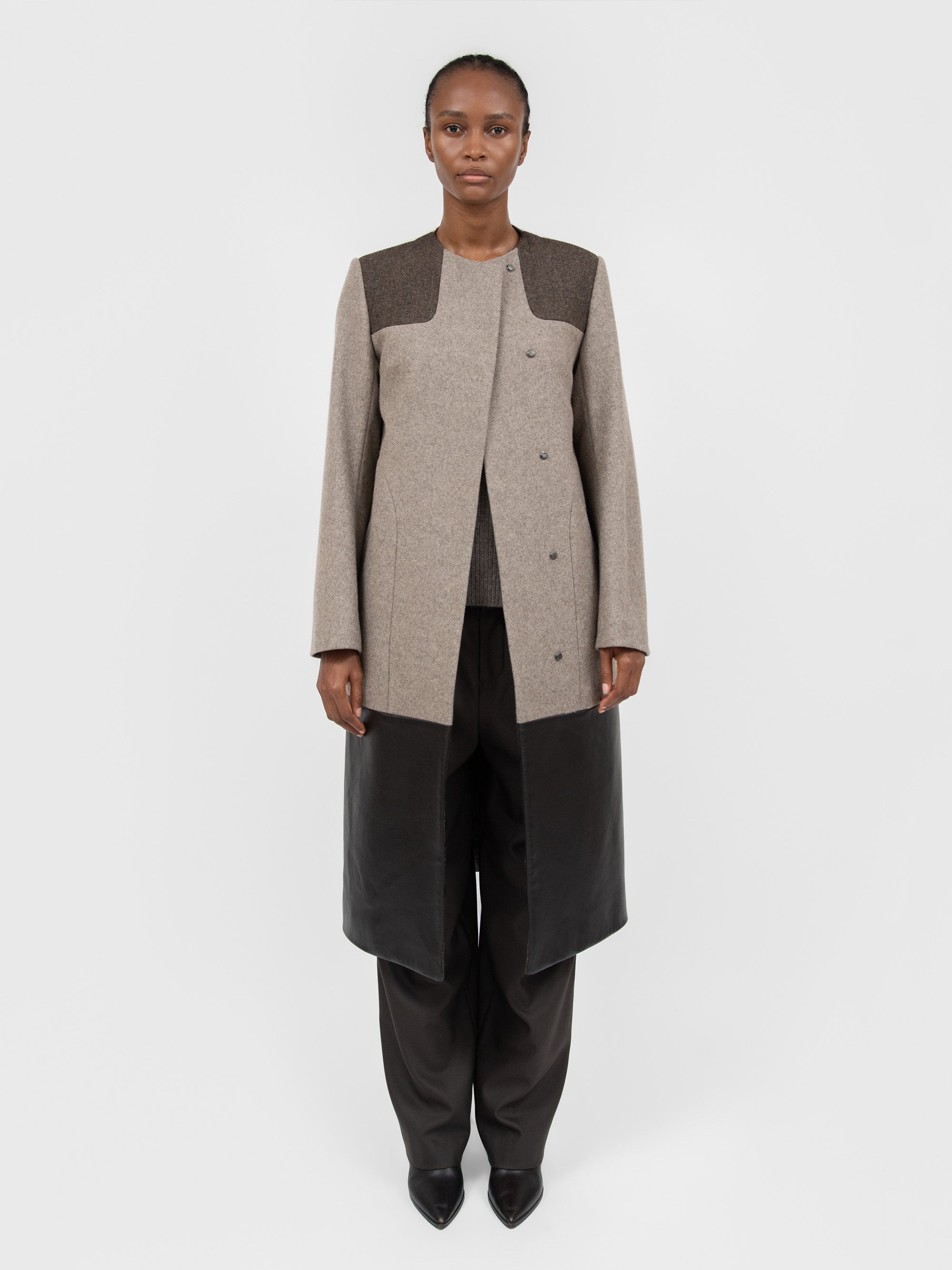 Bennet Coat Melange Beige