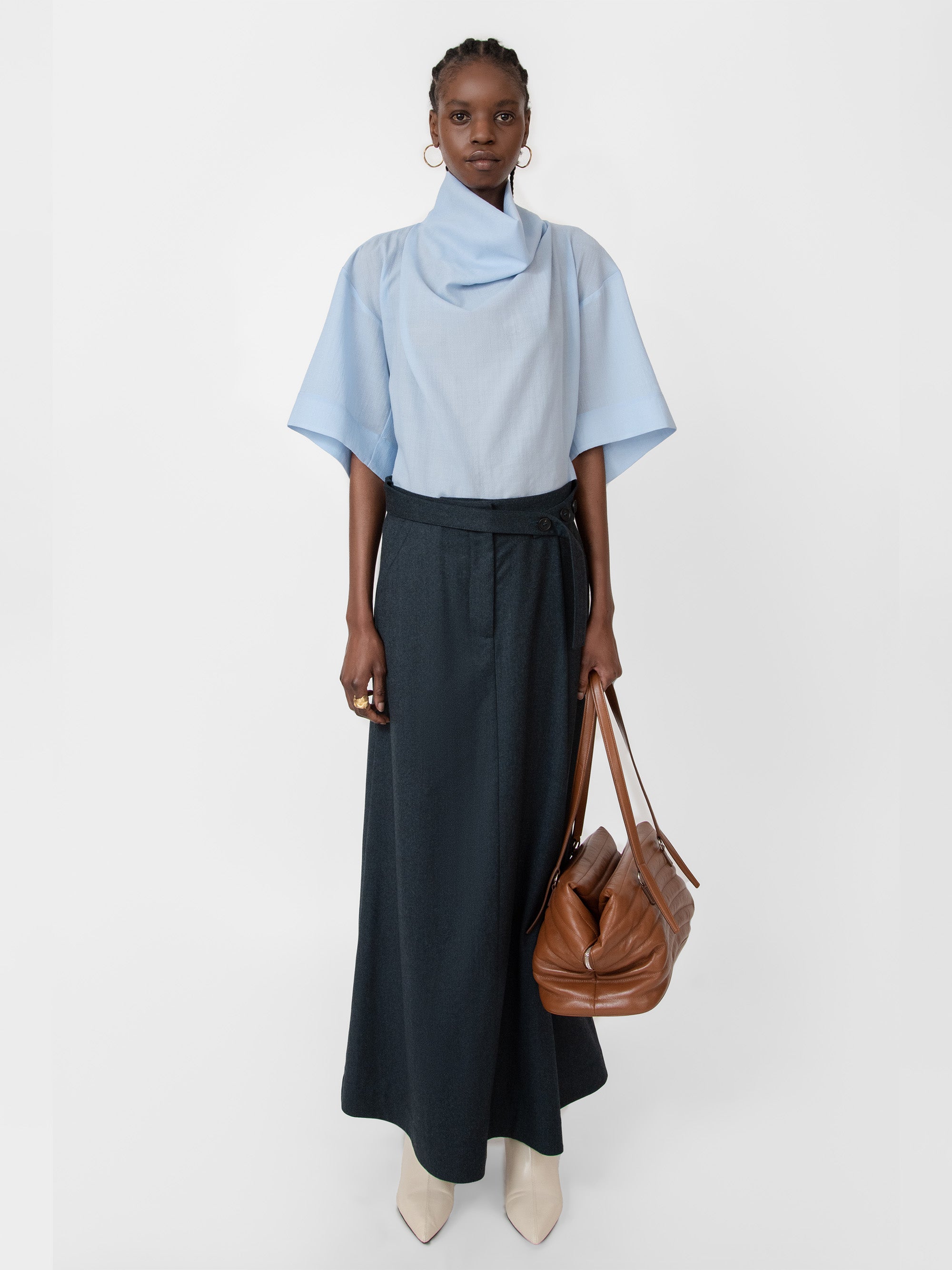 Cavell Skirt Melange Green