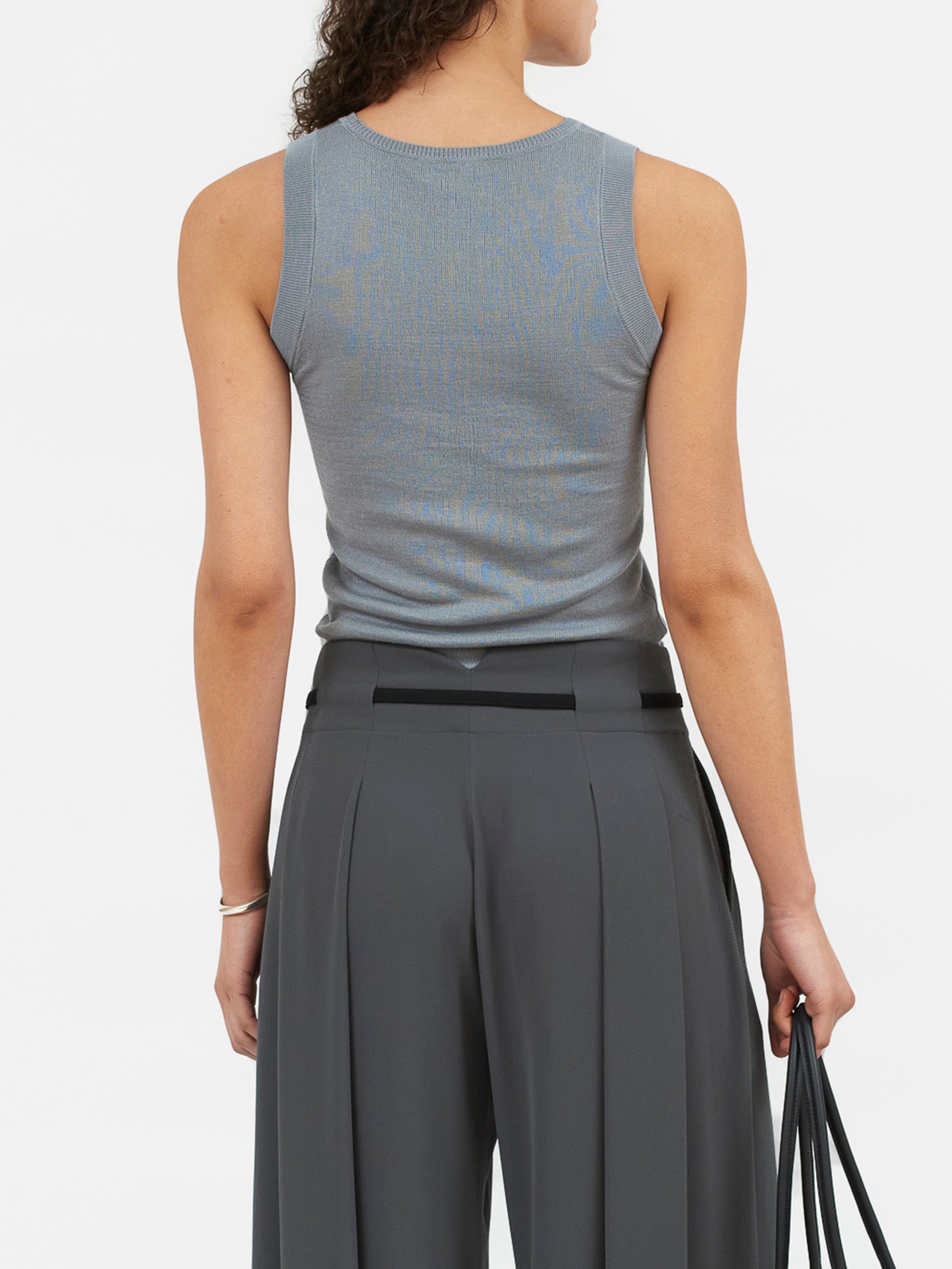 Rekha Vest Dove Blue