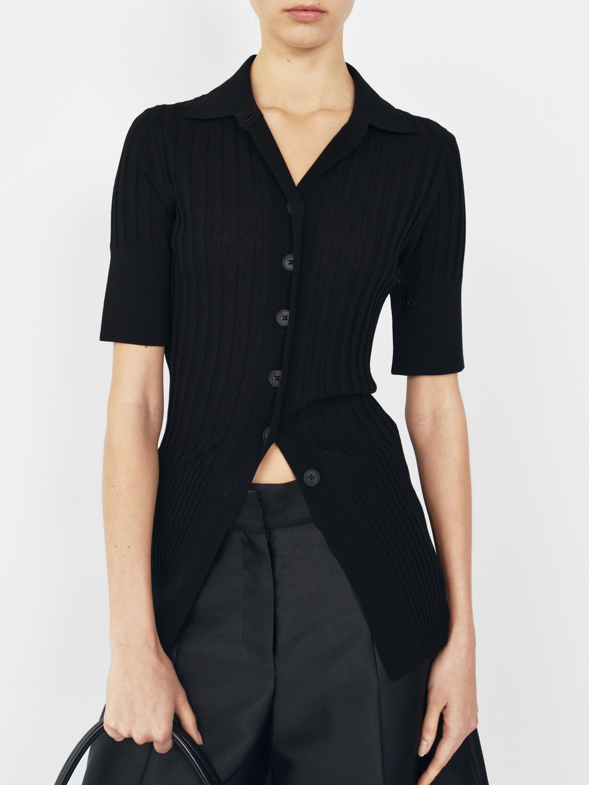 Rod Knit Black