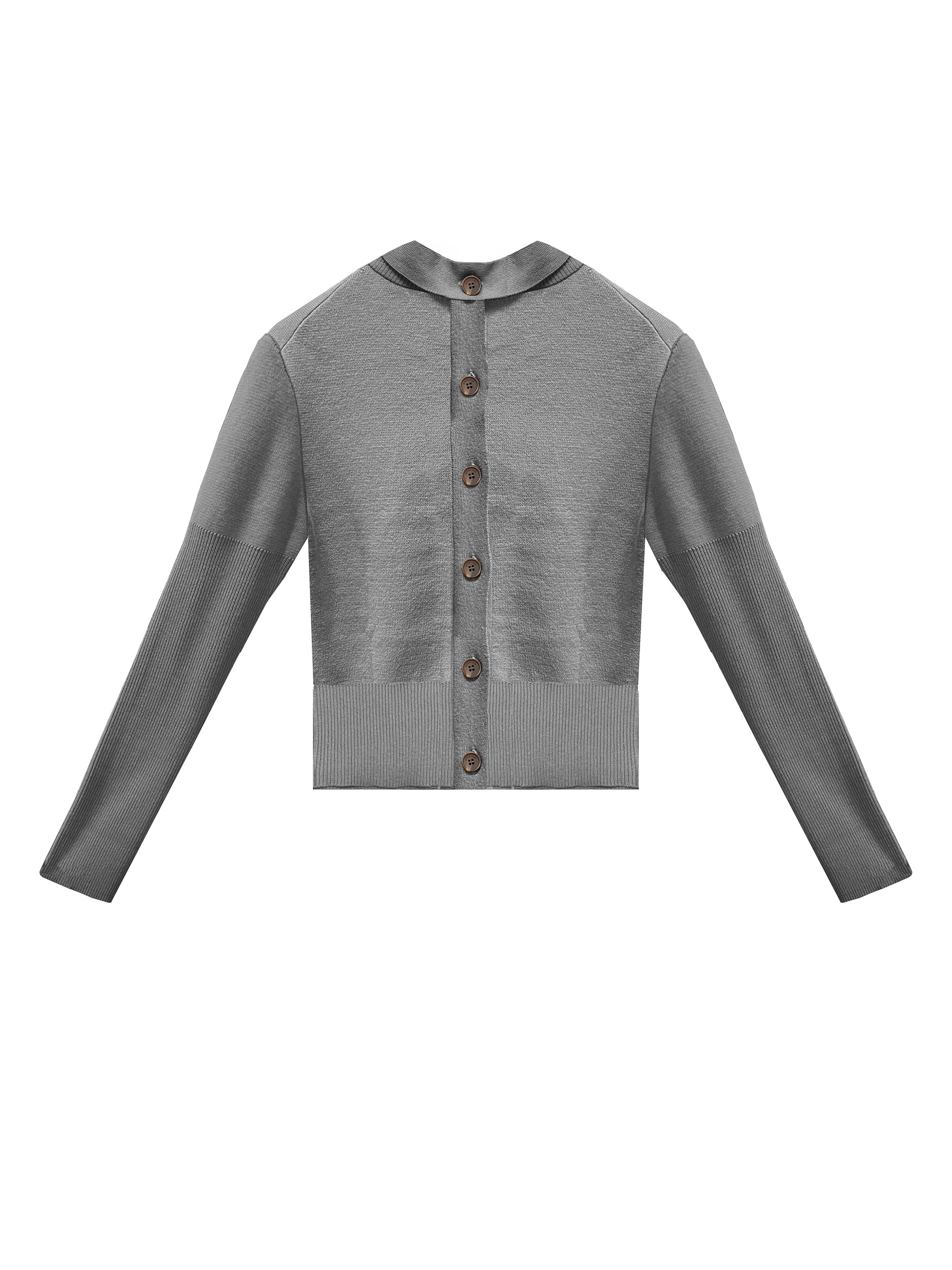 Dayana Cashmere Knit Top Grey