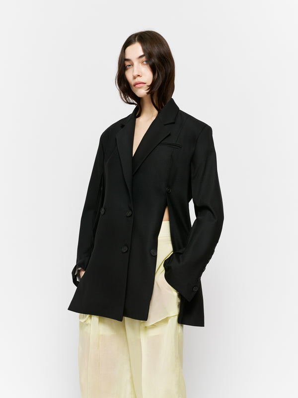 Deres Patricia / floating linen jacket 黒 Deres Patricia / floating linen jacket 黒 Patricia