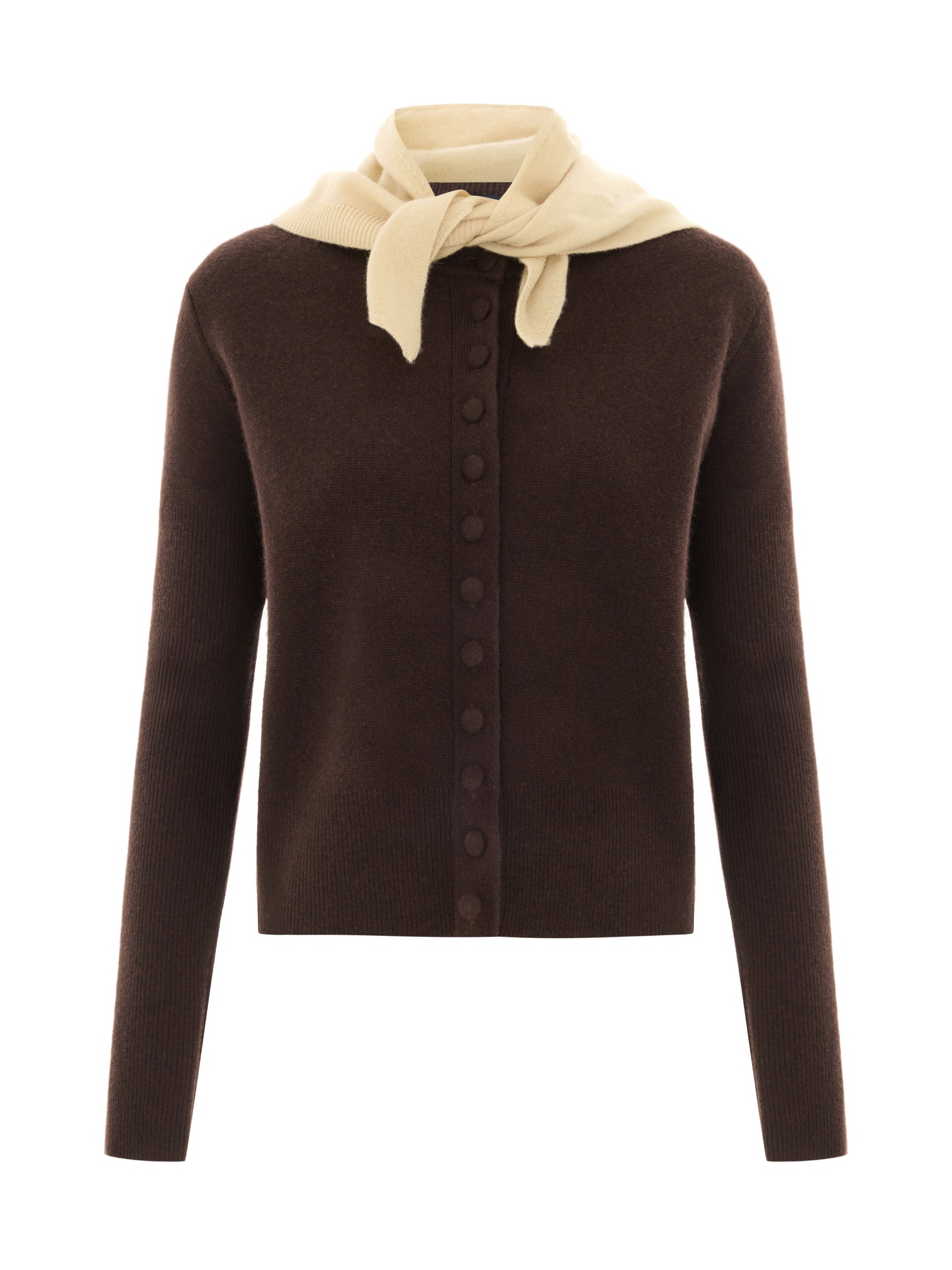 Bianca Cardigan Brown and Vanilla