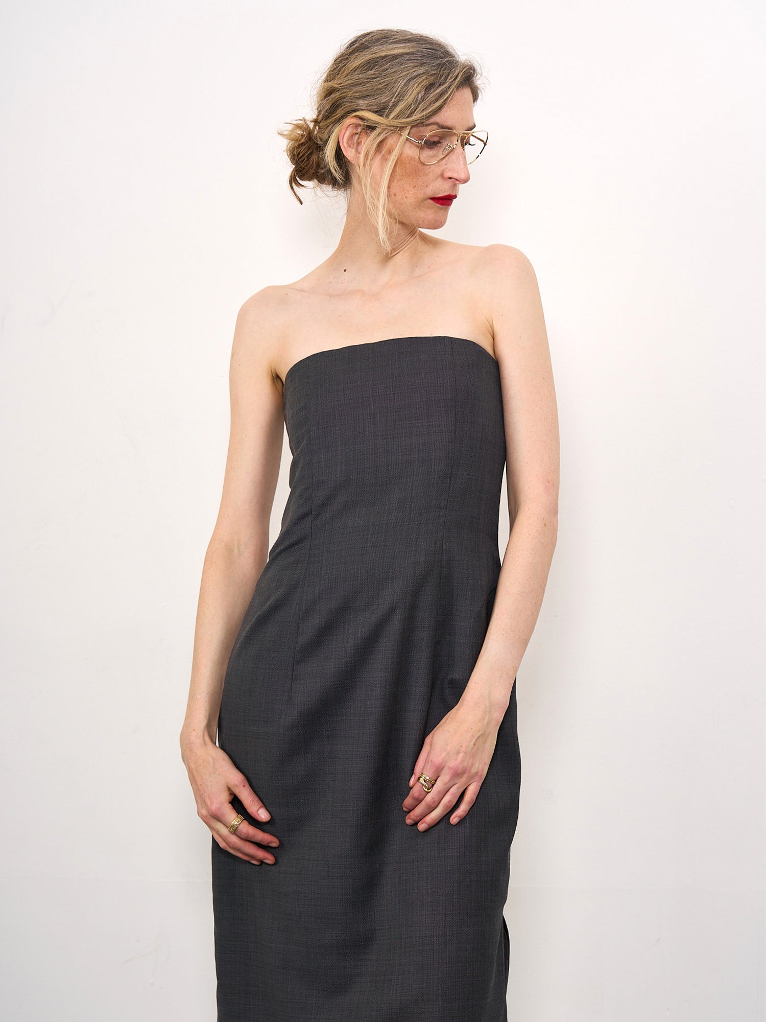 Dottie Dress Gunmetal