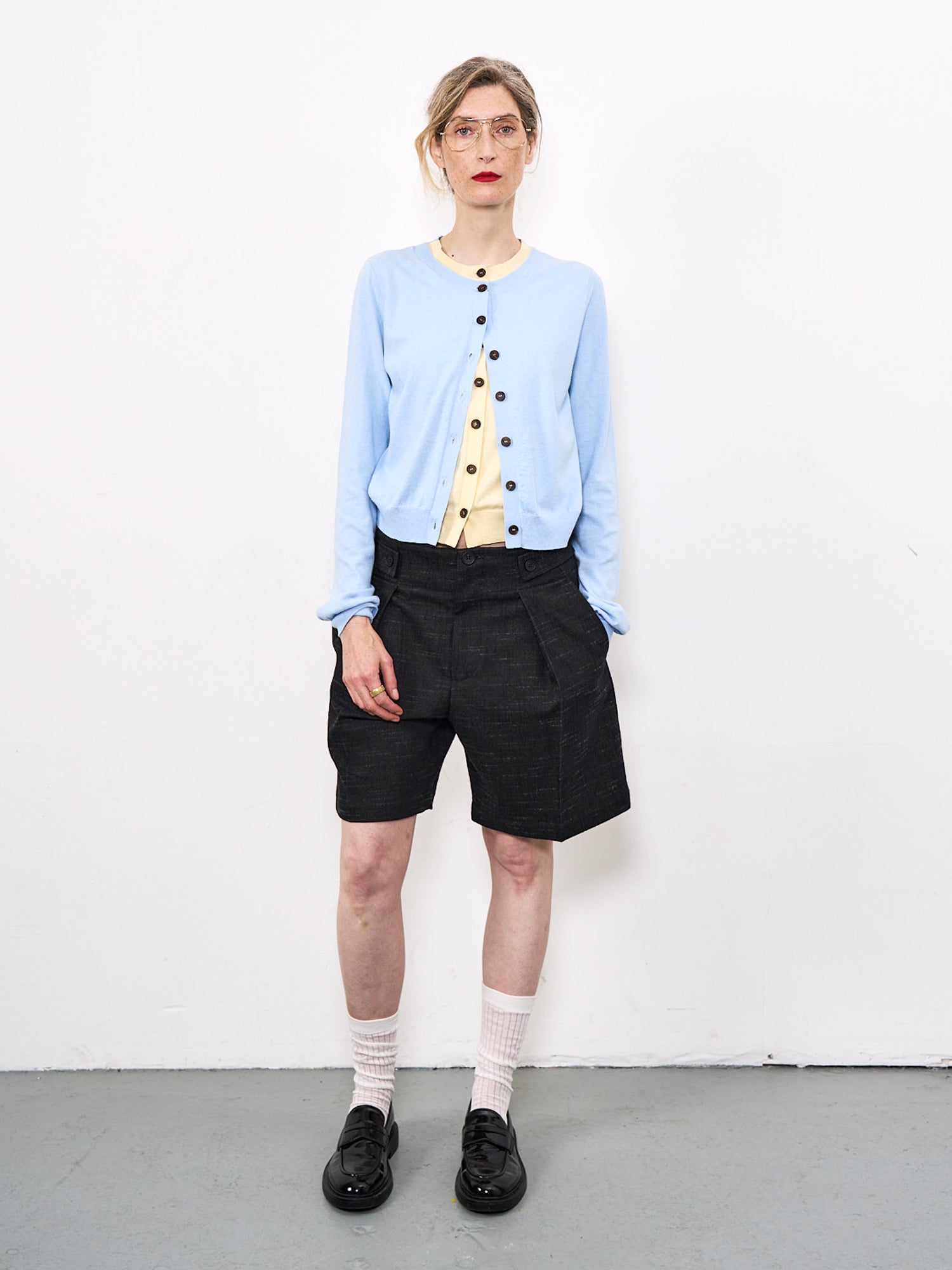 Rapha Cardigan Blue and Butter