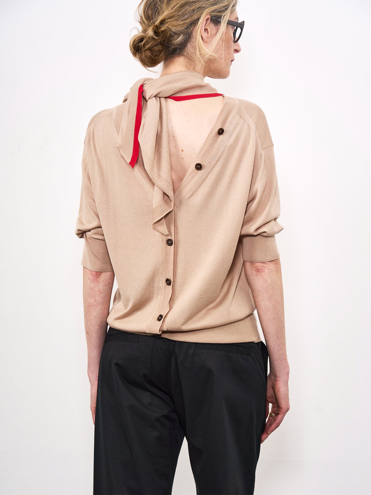 Naima Top Cashew and Red