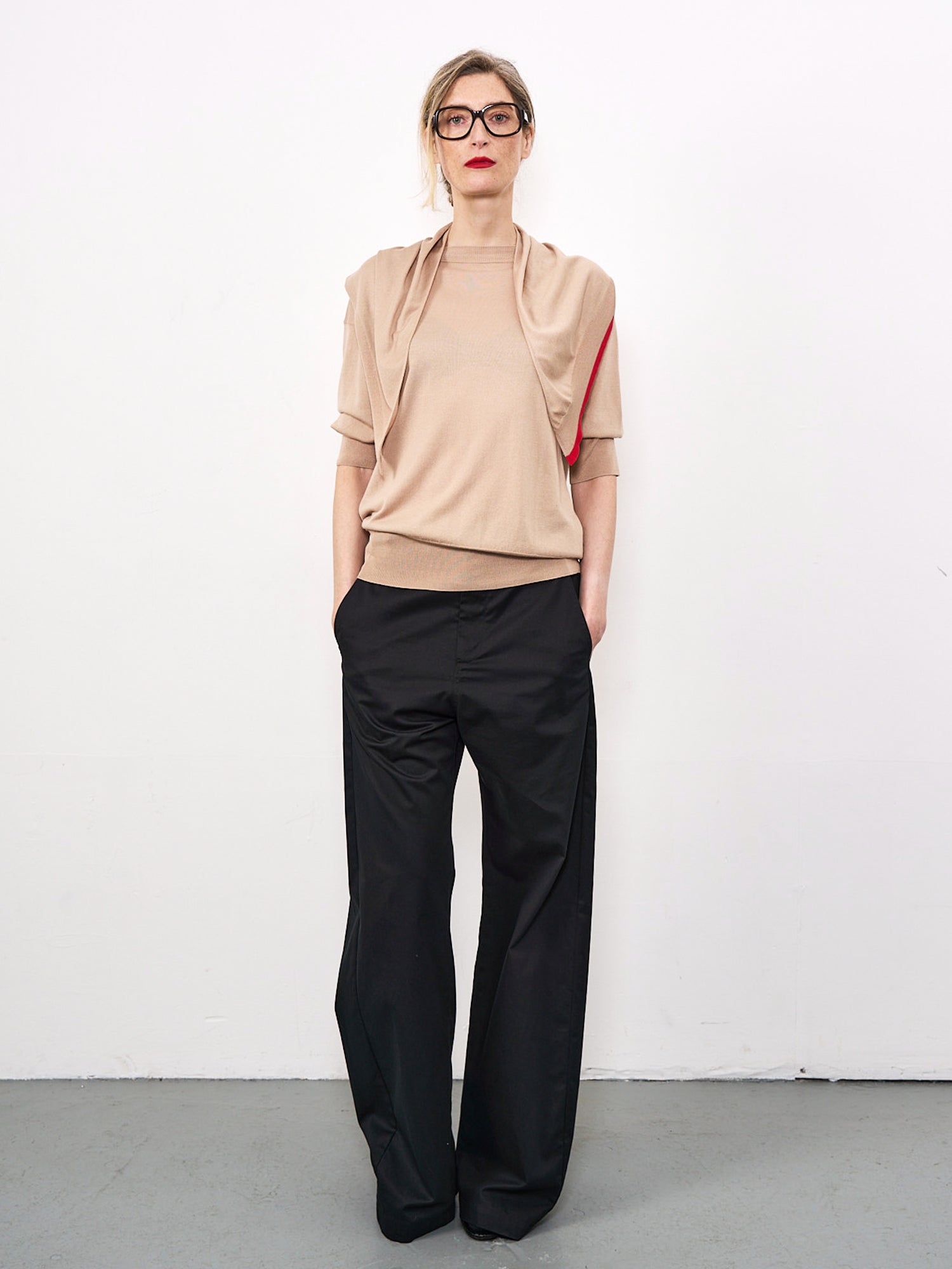 Naima Top Cashew and Red