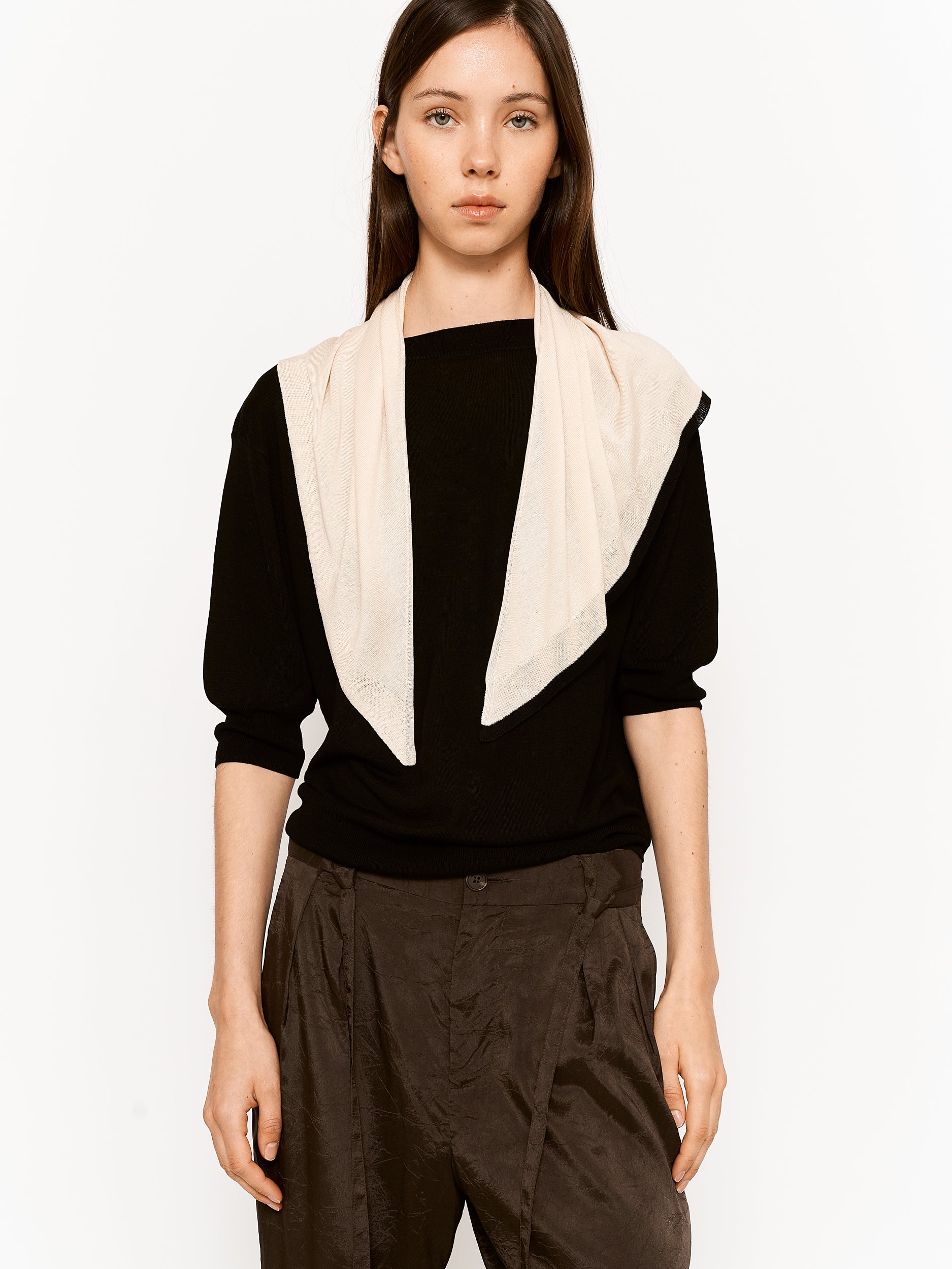 Naima Top Black and Cream