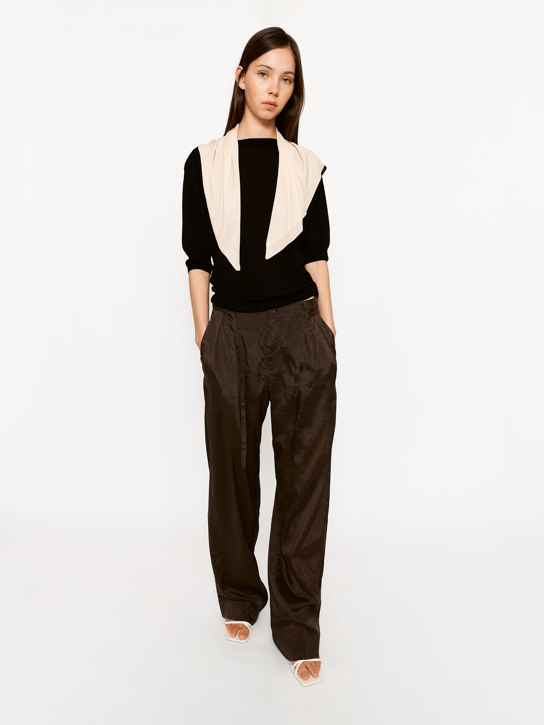 Naima Top Black and Cream