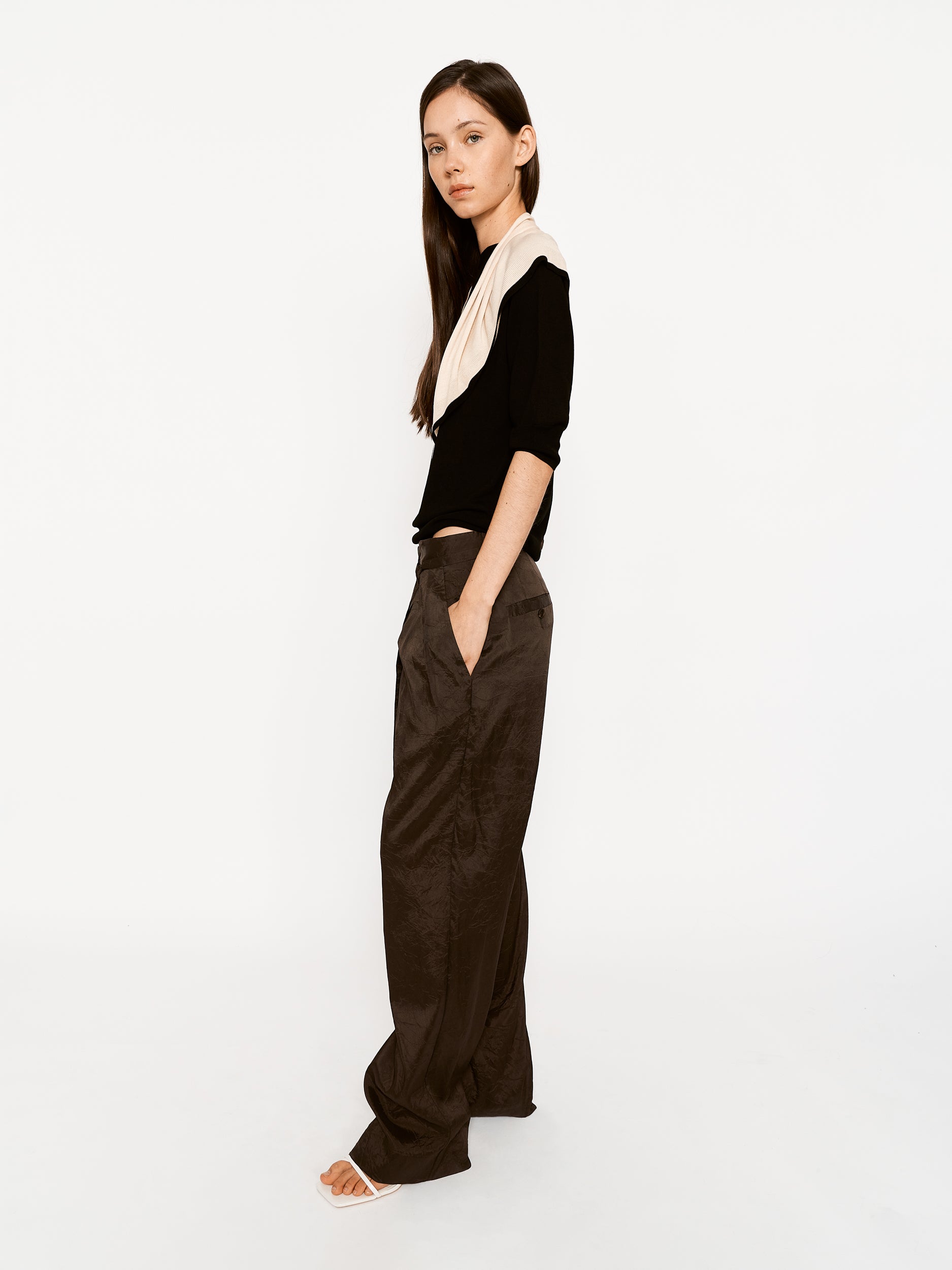 Naima Top Black and Cream