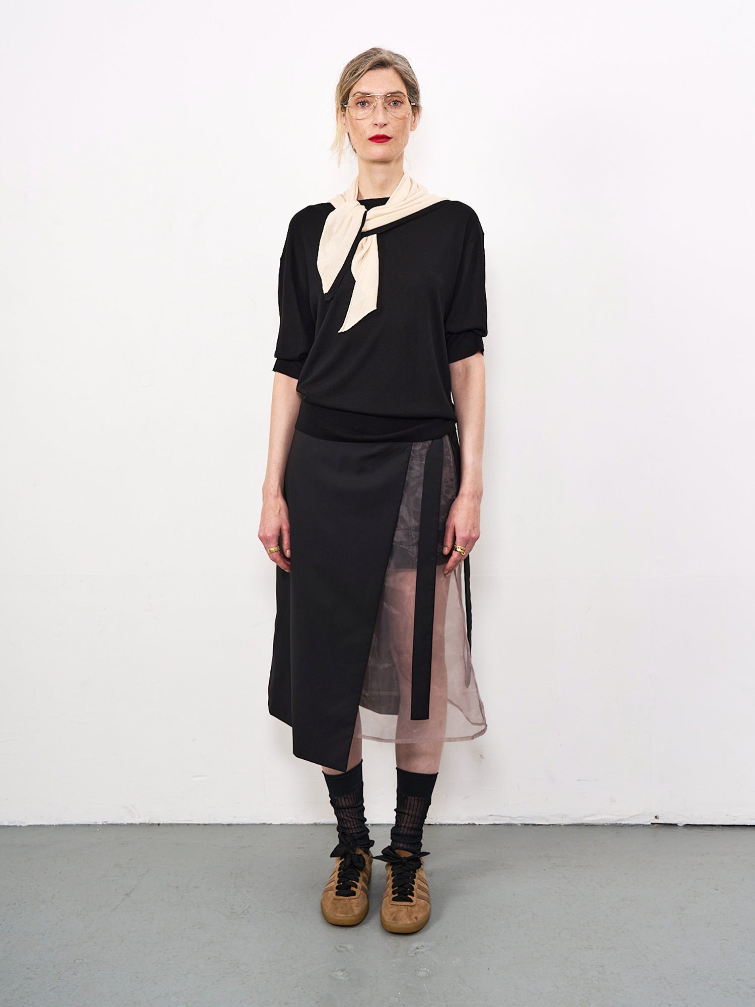 Naima Top Black and Cream