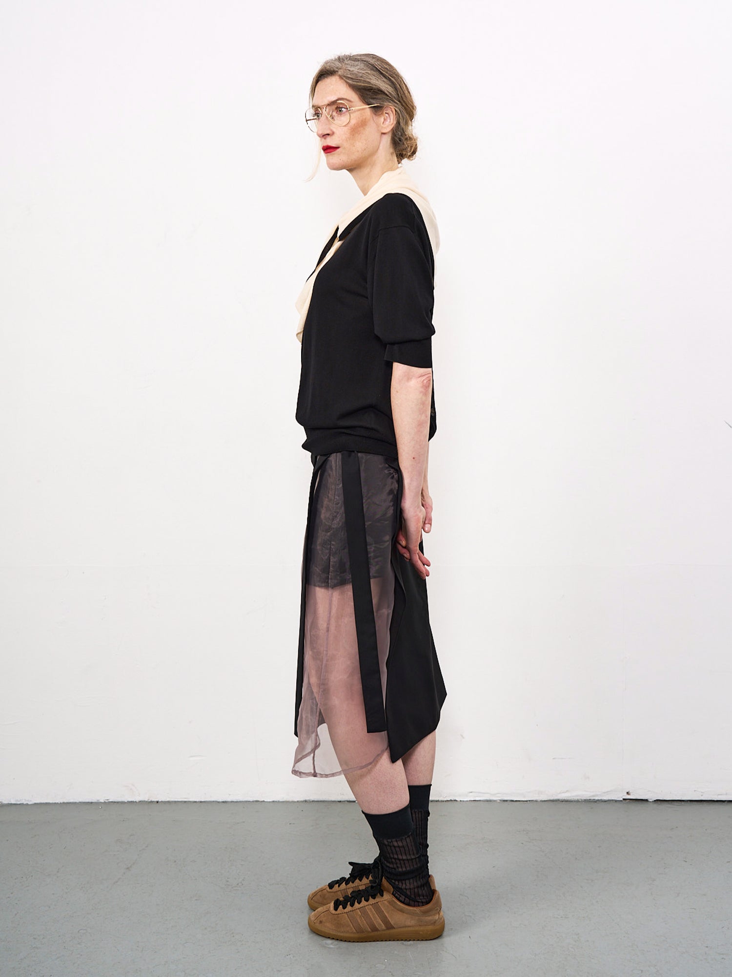 Naima Top Black and Cream