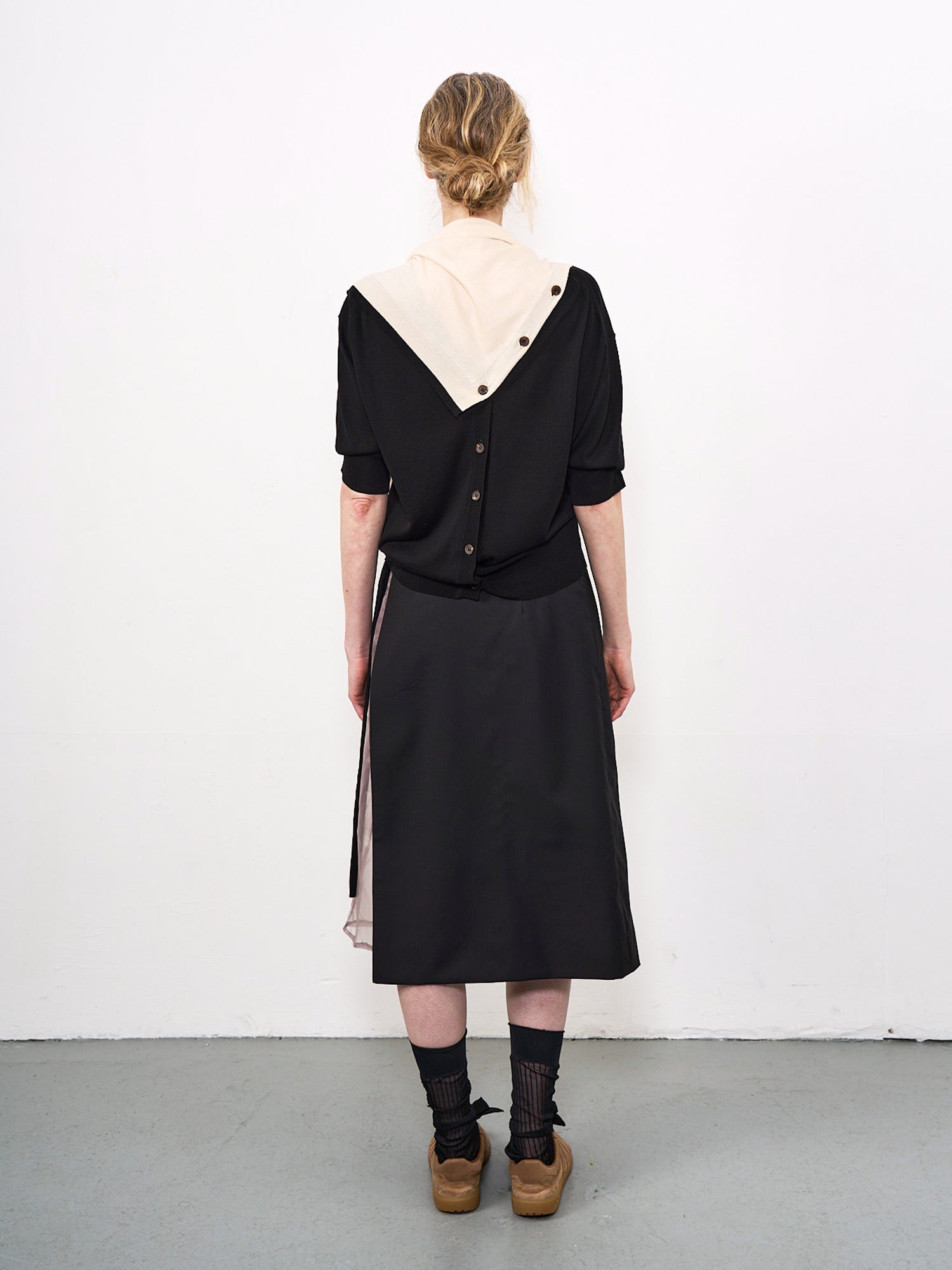 Naima Top Black and Cream