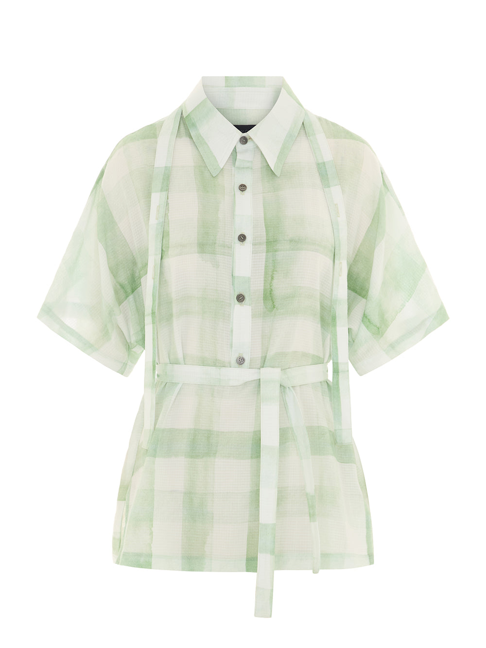 Sutton Shirt Checkered Sage