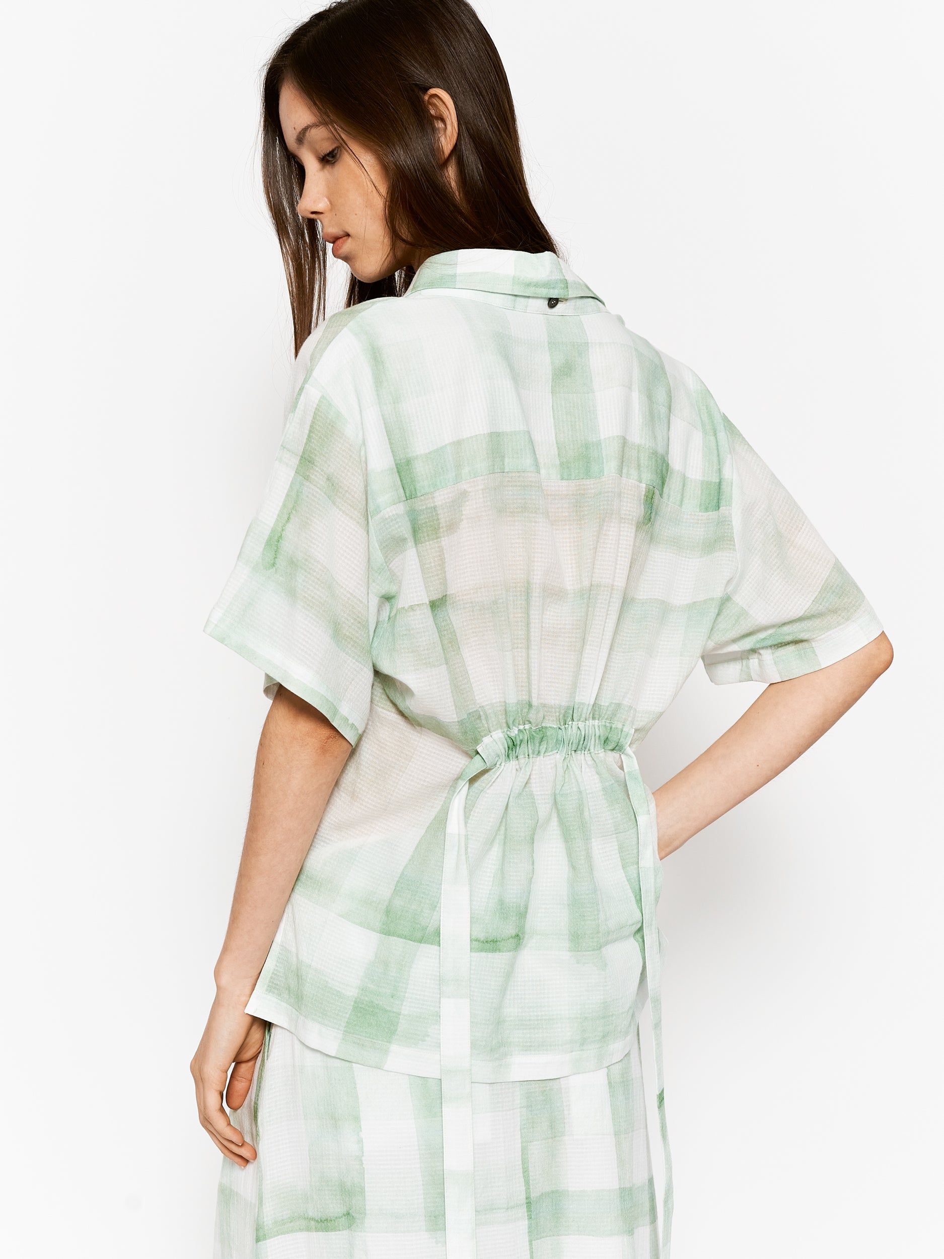 Sutton Shirt Checkered Sage