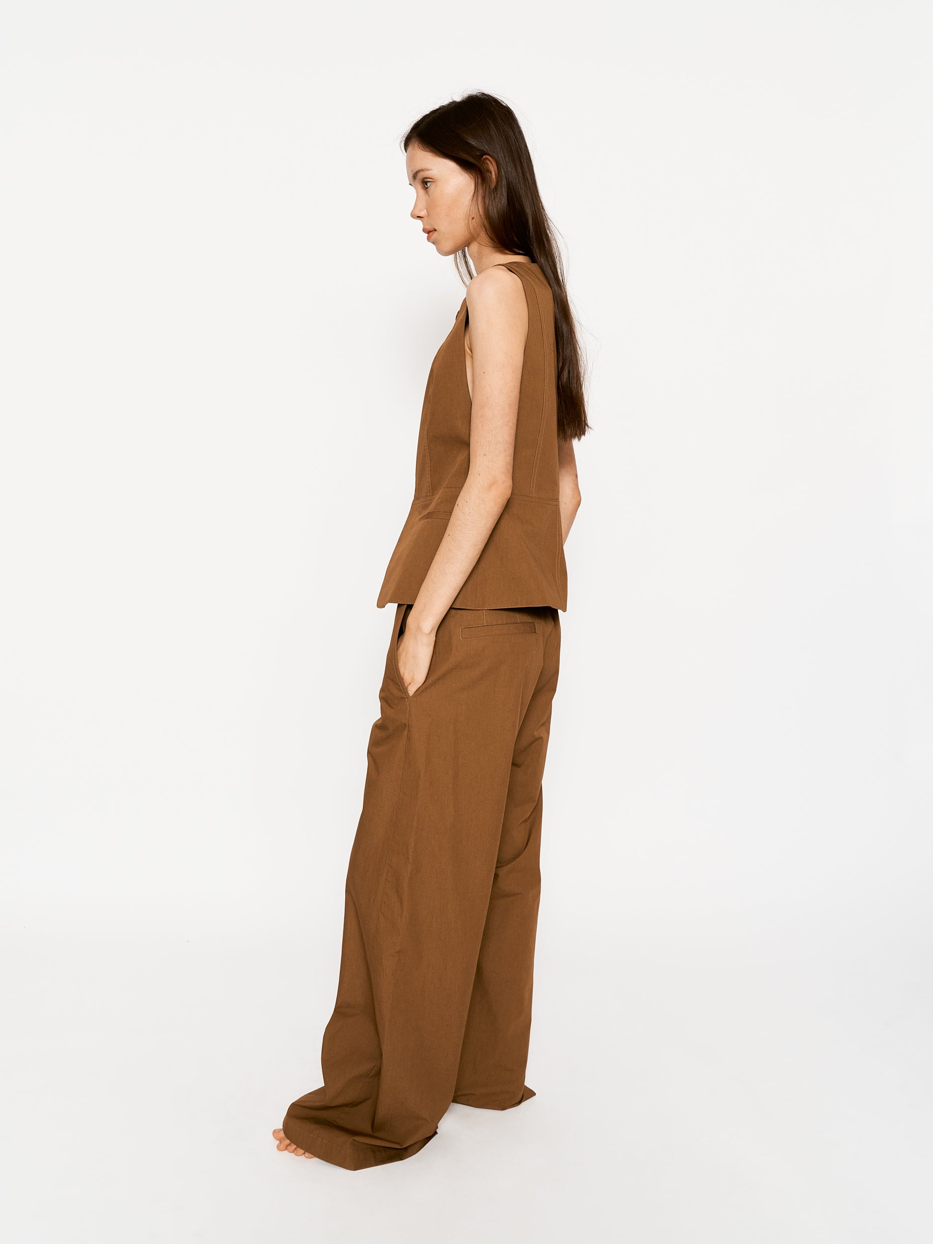 Rael Waistcoat Tan