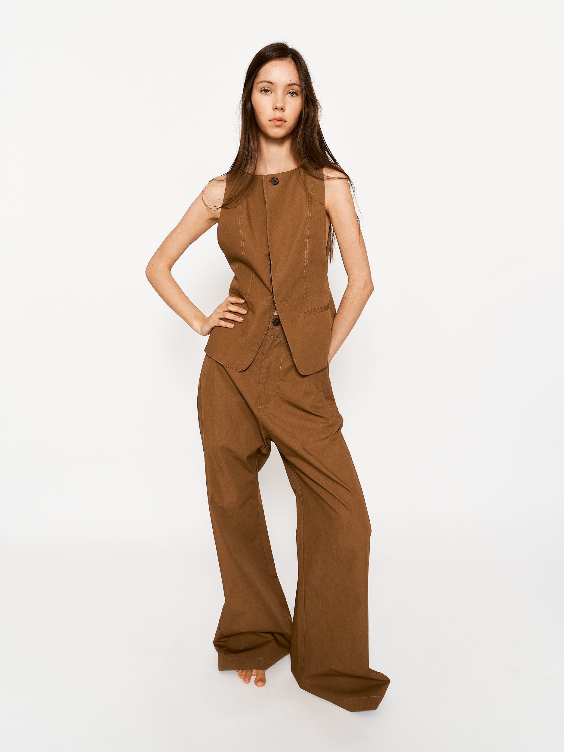 Rael Waistcoat Tan