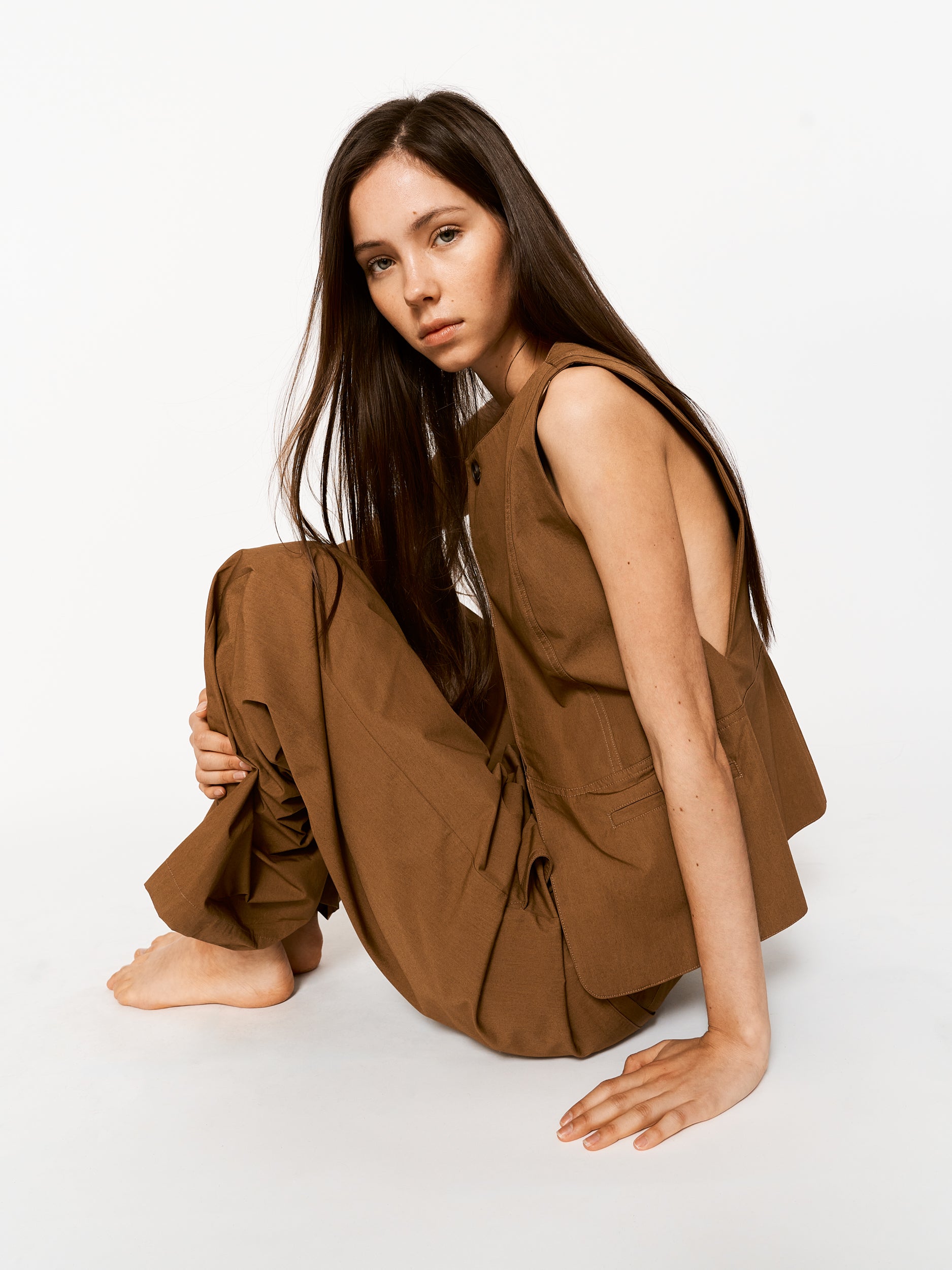 Rael Waistcoat Tan