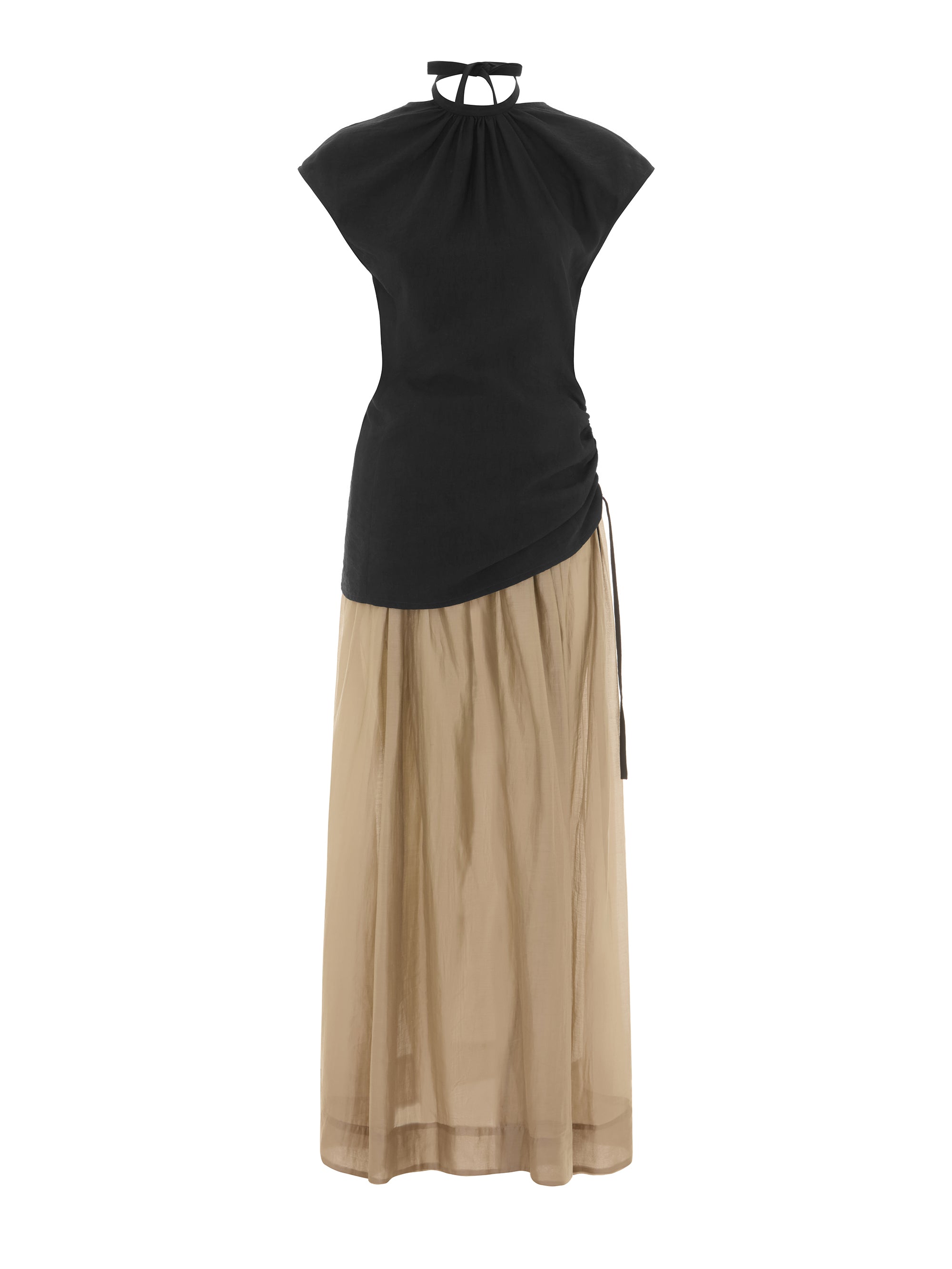 Georgia Dress Black and Patio