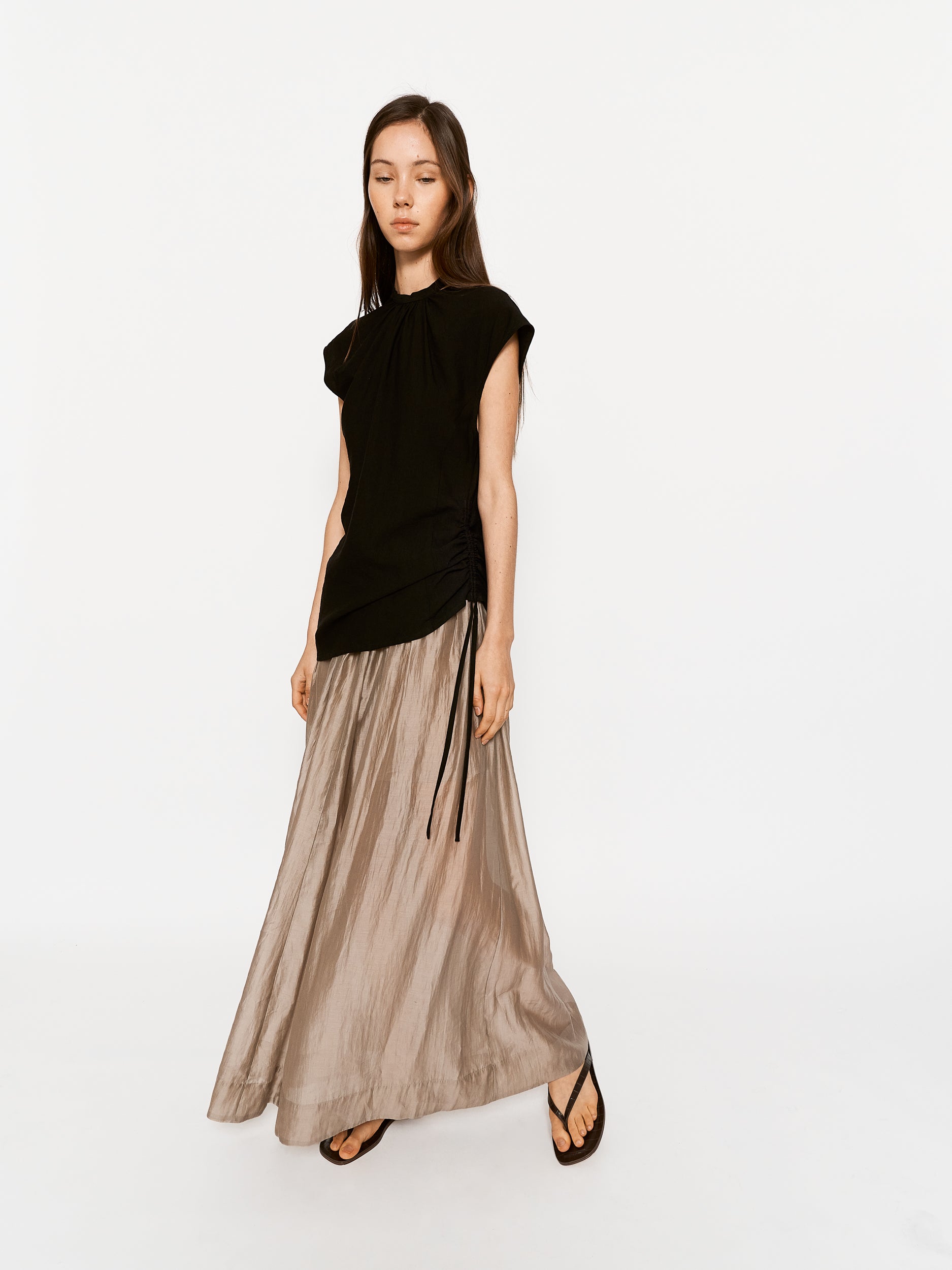 Georgia Dress Black and Patio