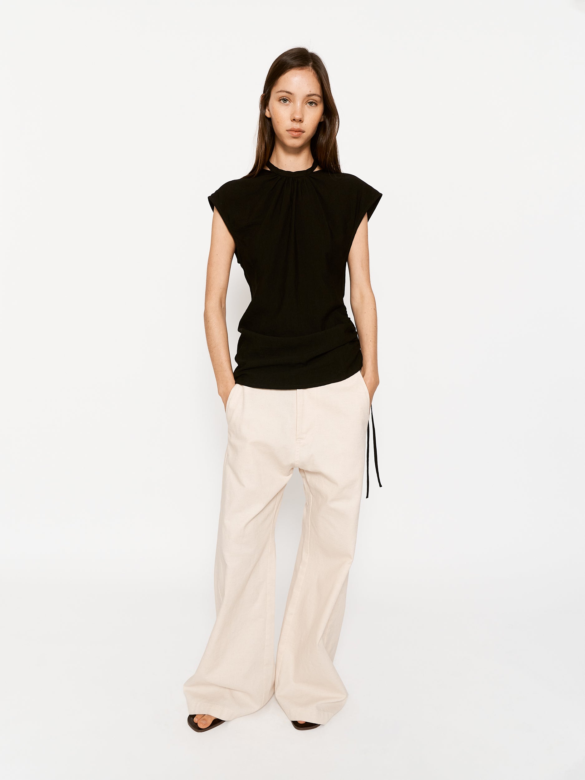 Georgia Dress Black and Patio