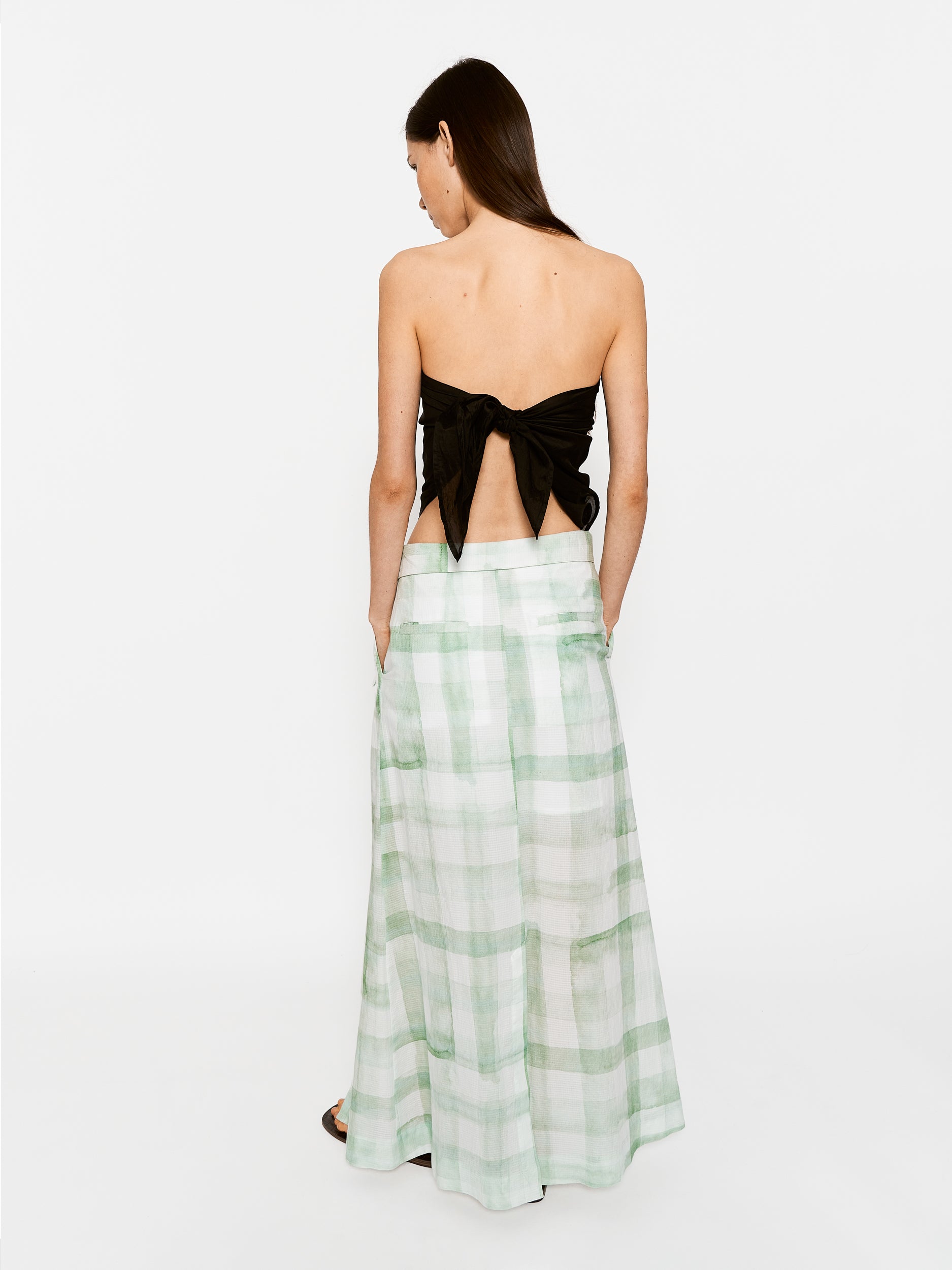 Cavell Skirt Checkered Sage
