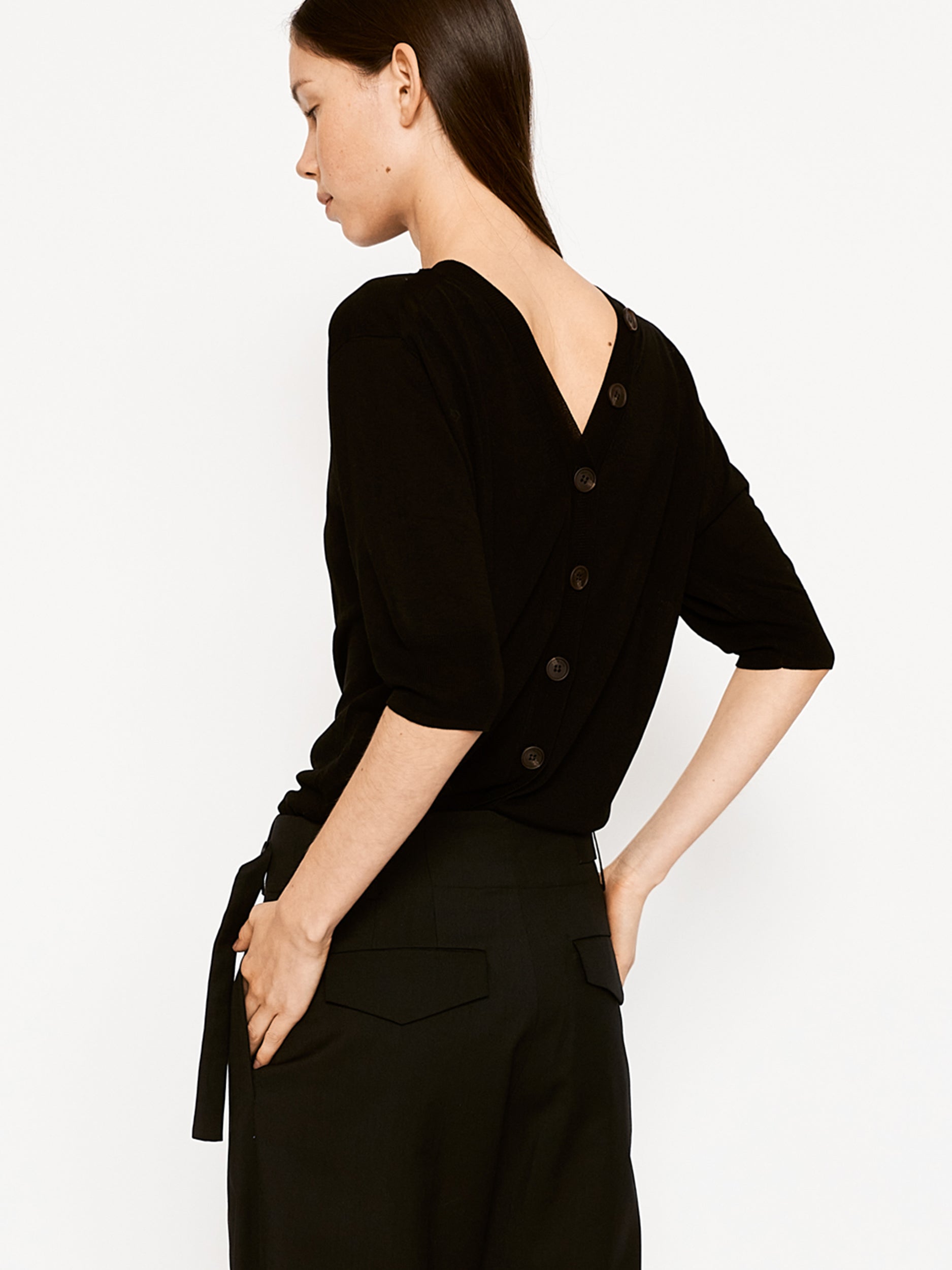 Naima Top Black and Cream